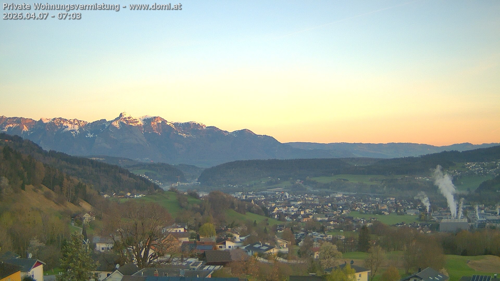 Archived image Webcam View from Gampelün in Frastanz