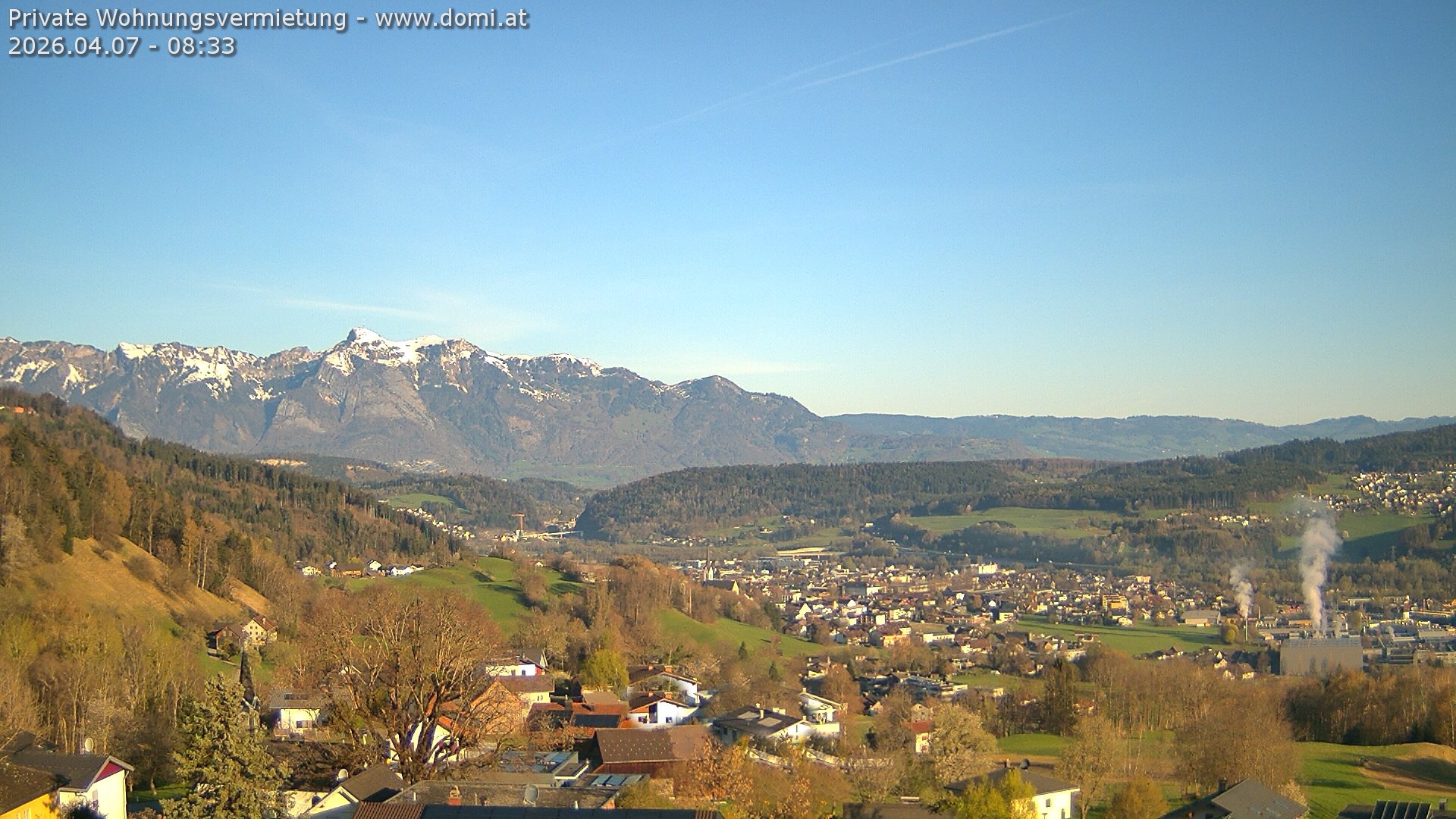 Archived image Webcam View from Gampelün in Frastanz
