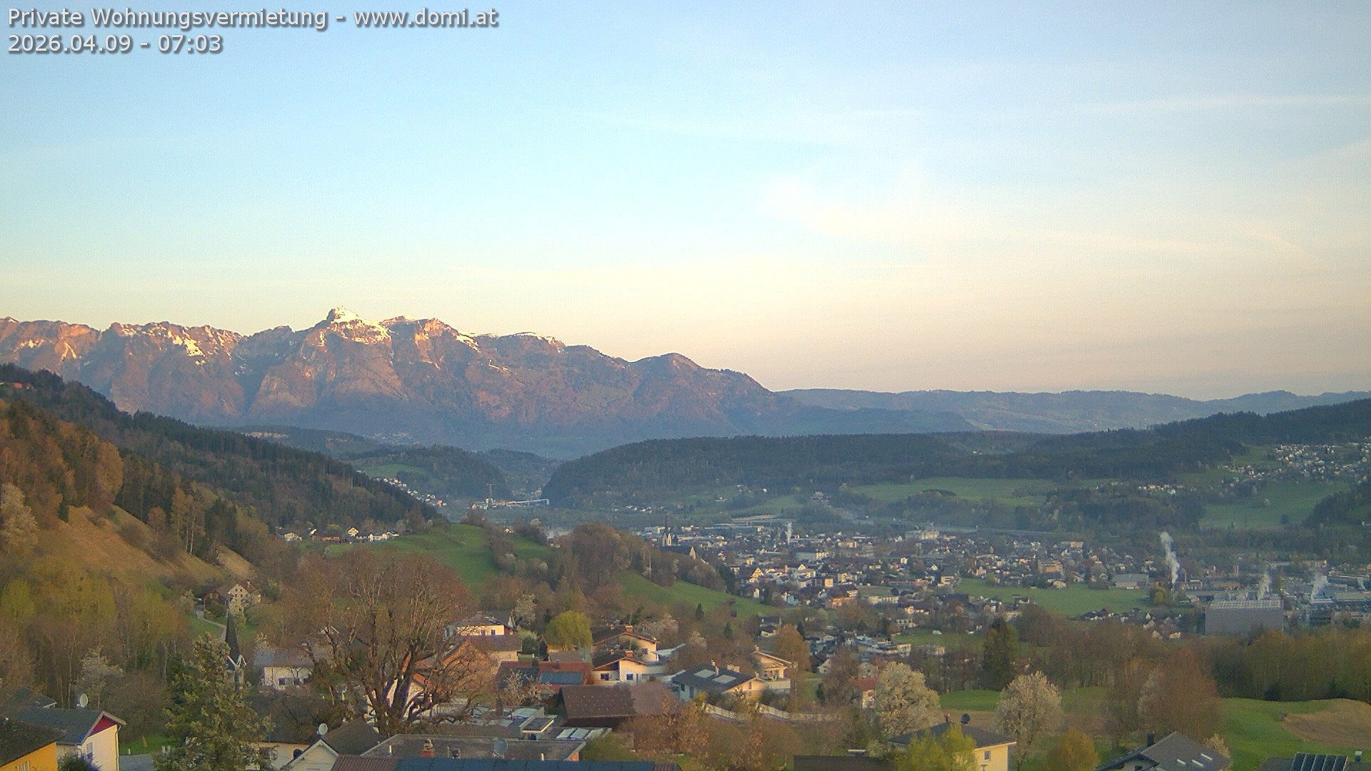 Archived image Webcam View from Gampelün in Frastanz