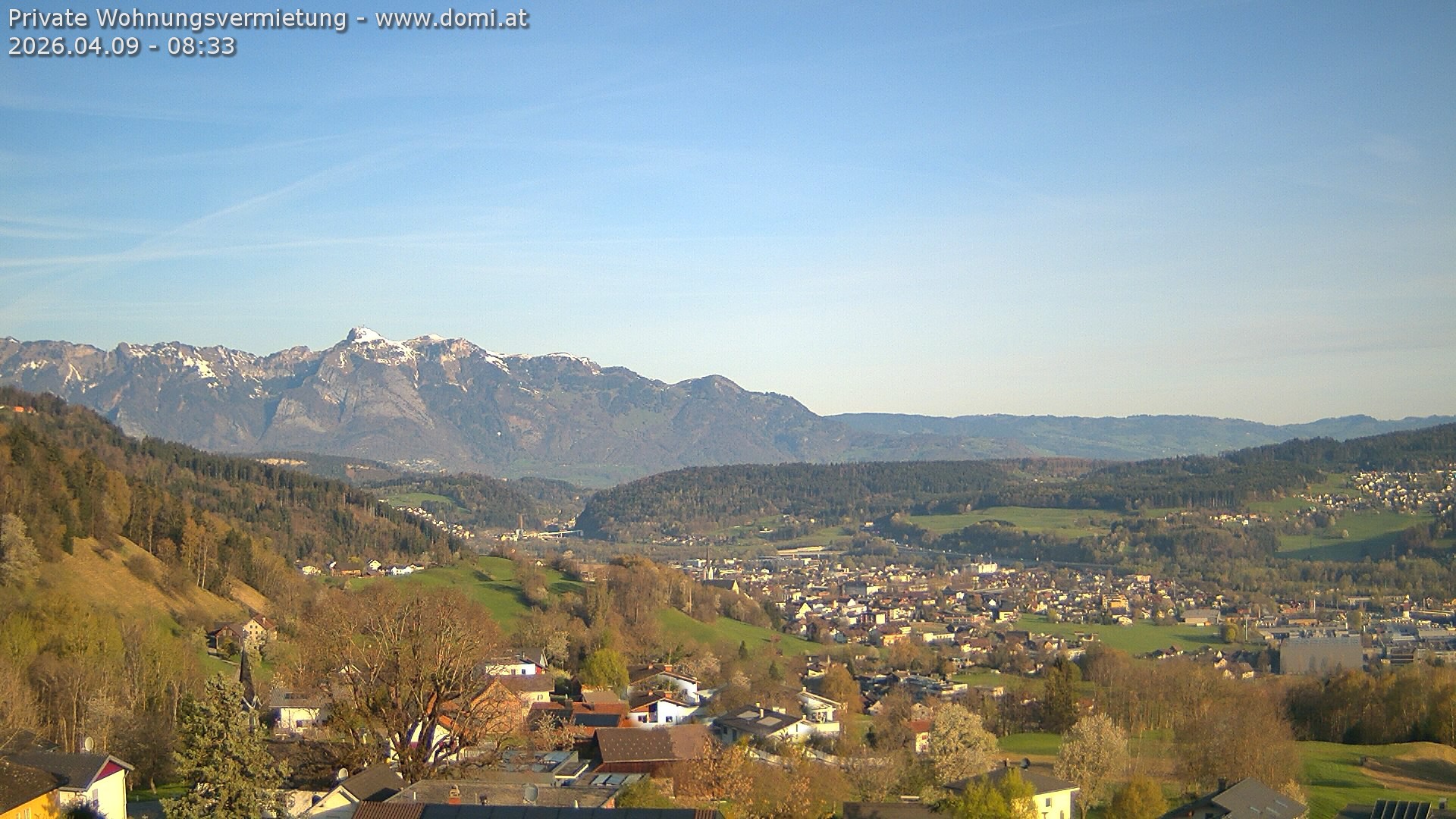 Archived image Webcam View from Gampelün in Frastanz