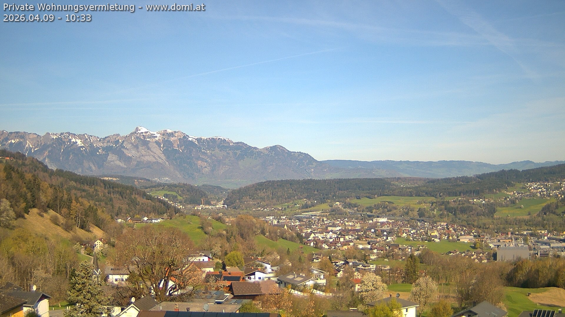 Archived image Webcam View from Gampelün in Frastanz