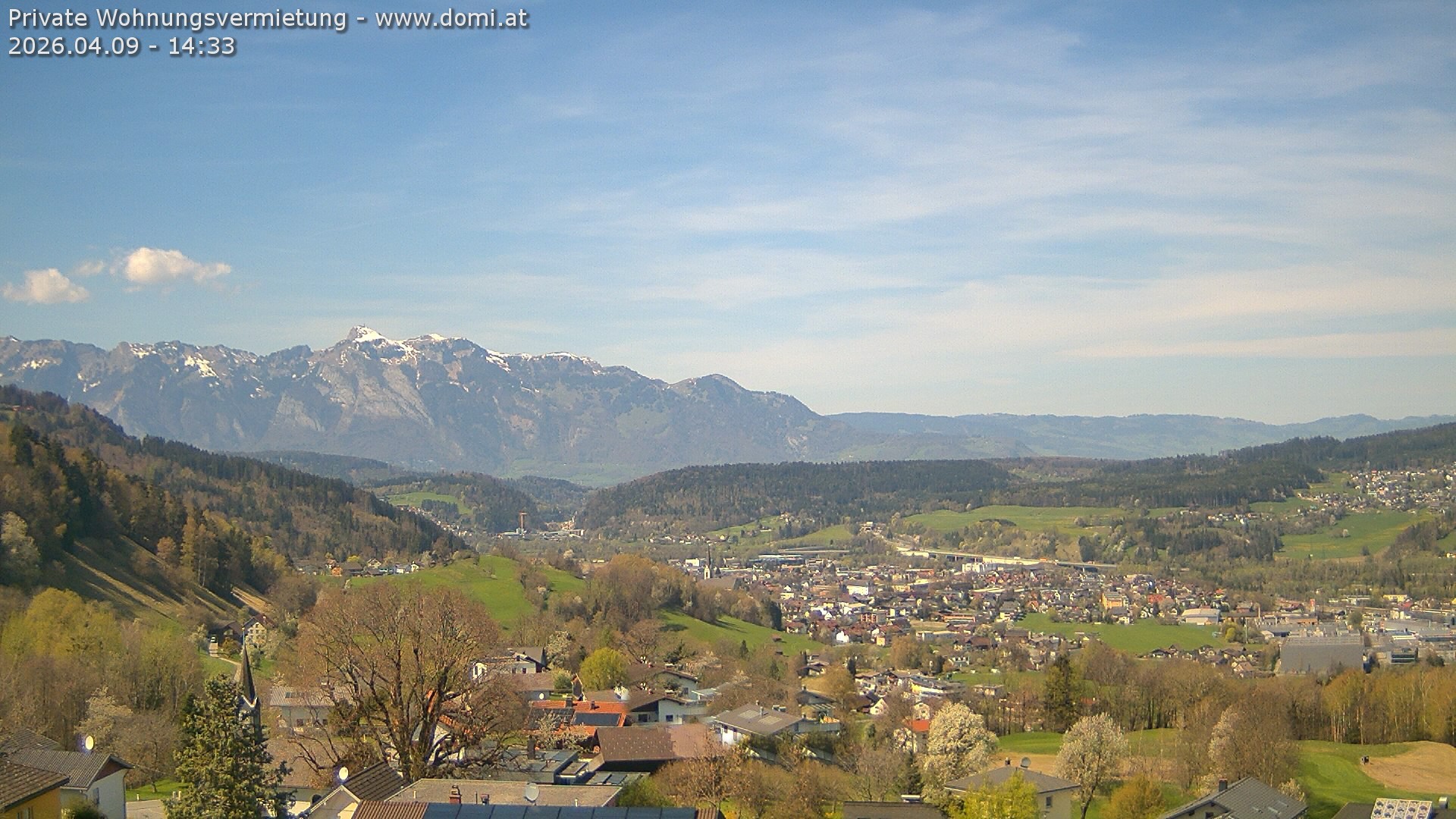 Archived image Webcam View from Gampelün in Frastanz