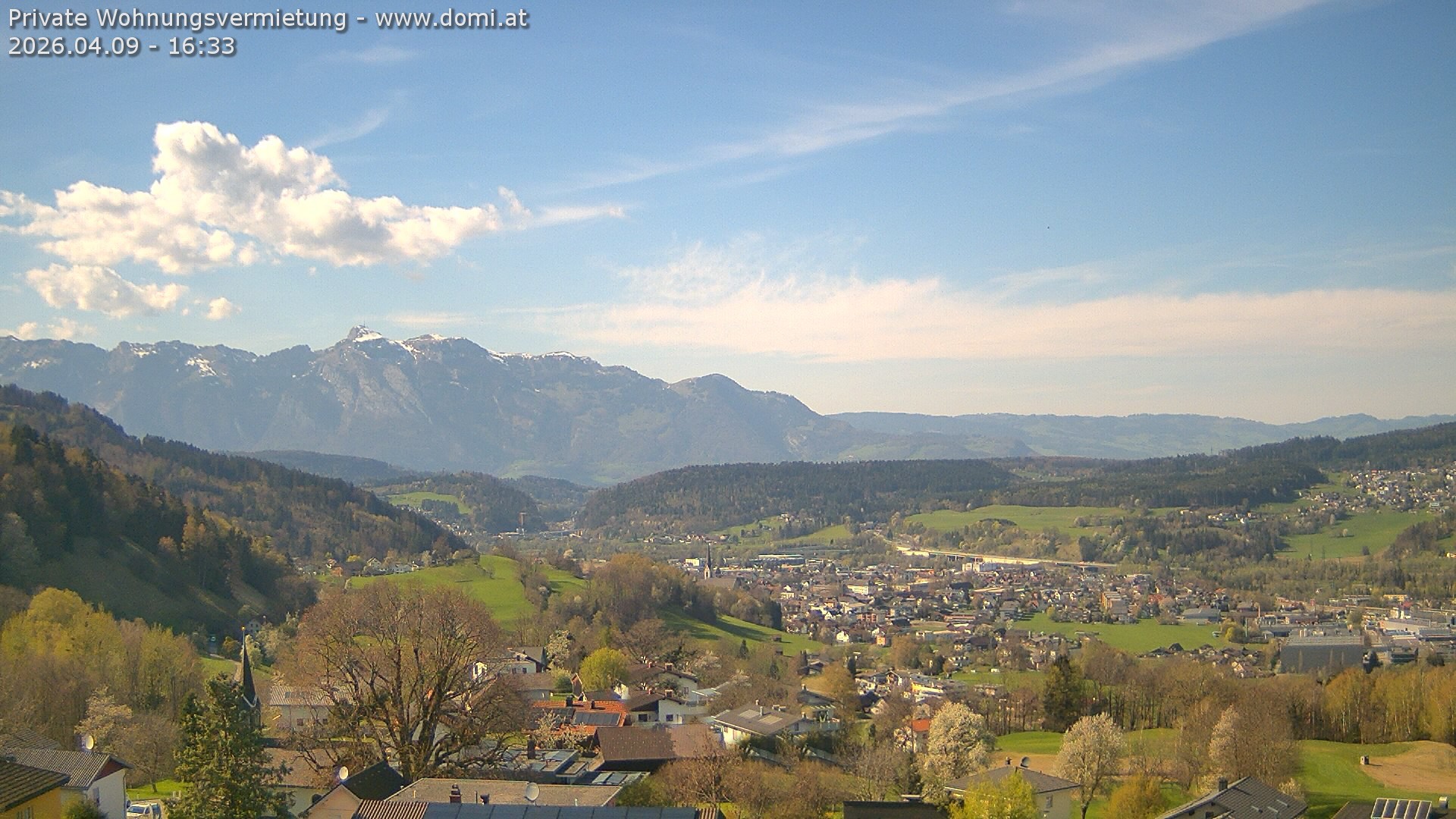 Archived image Webcam View from Gampelün in Frastanz