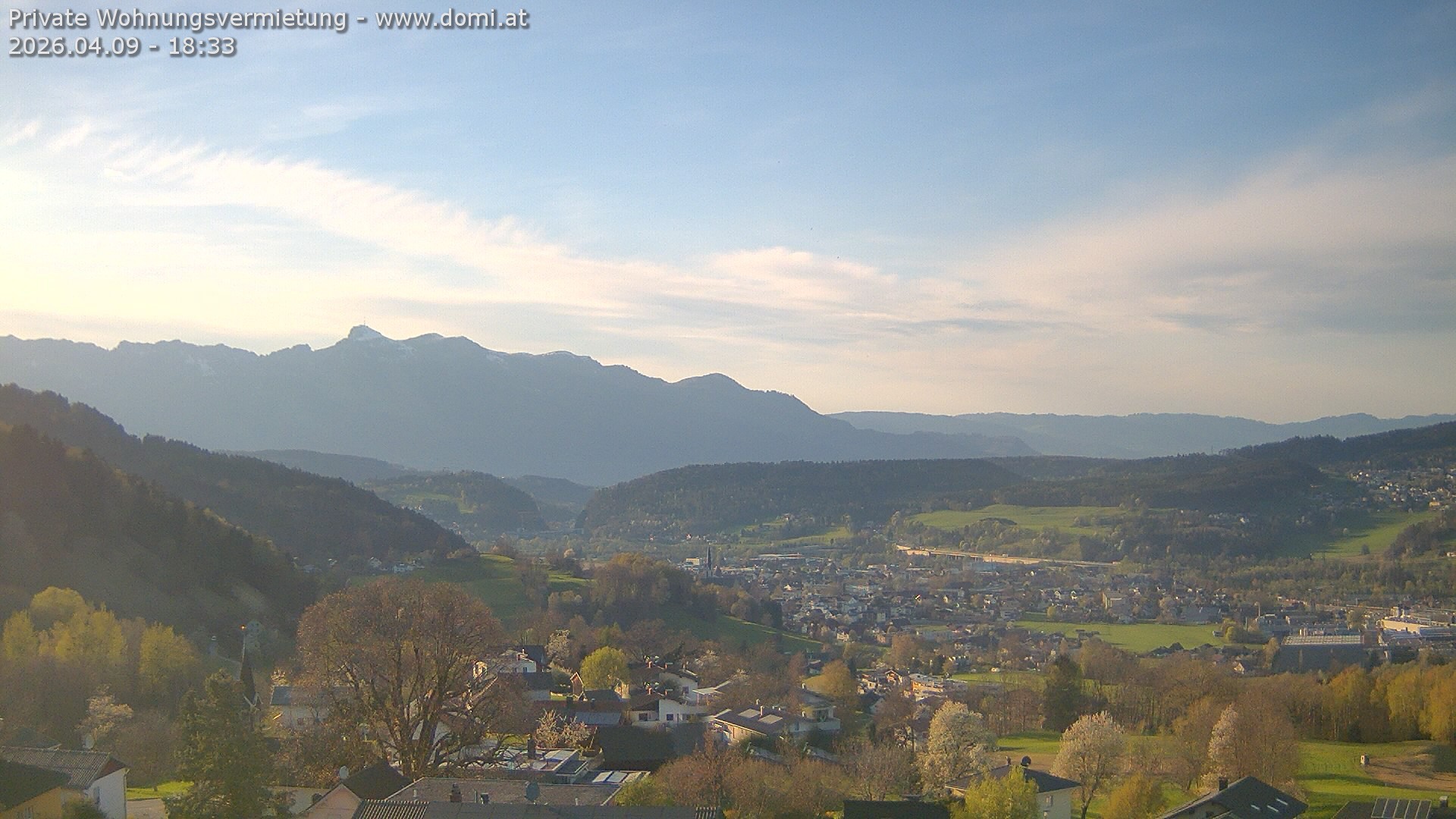 Archived image Webcam View from Gampelün in Frastanz