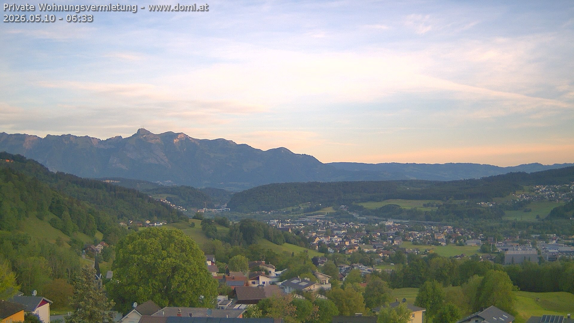 Archived image Webcam View from Gampelün in Frastanz