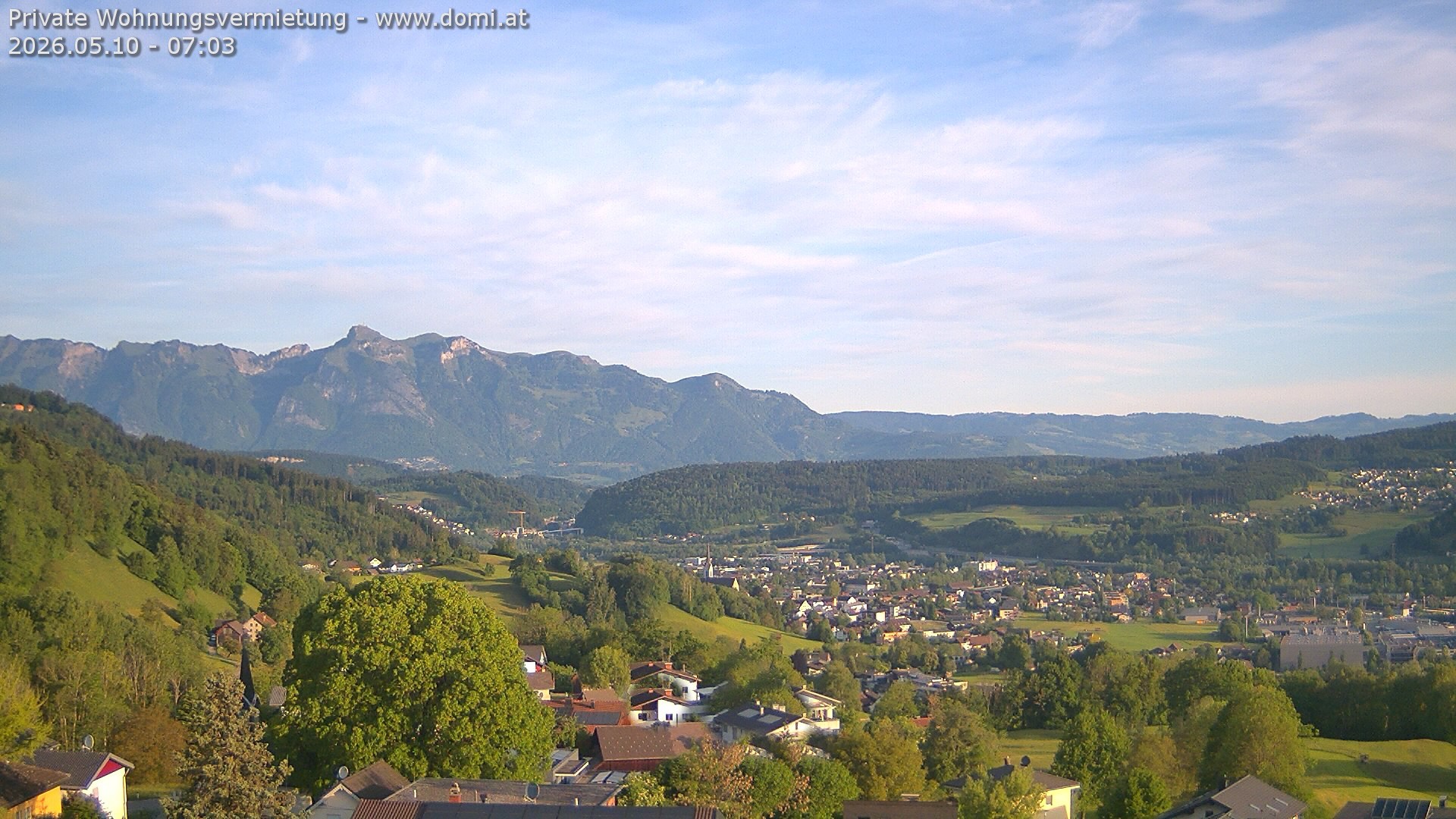 Archived image Webcam View from Gampelün in Frastanz