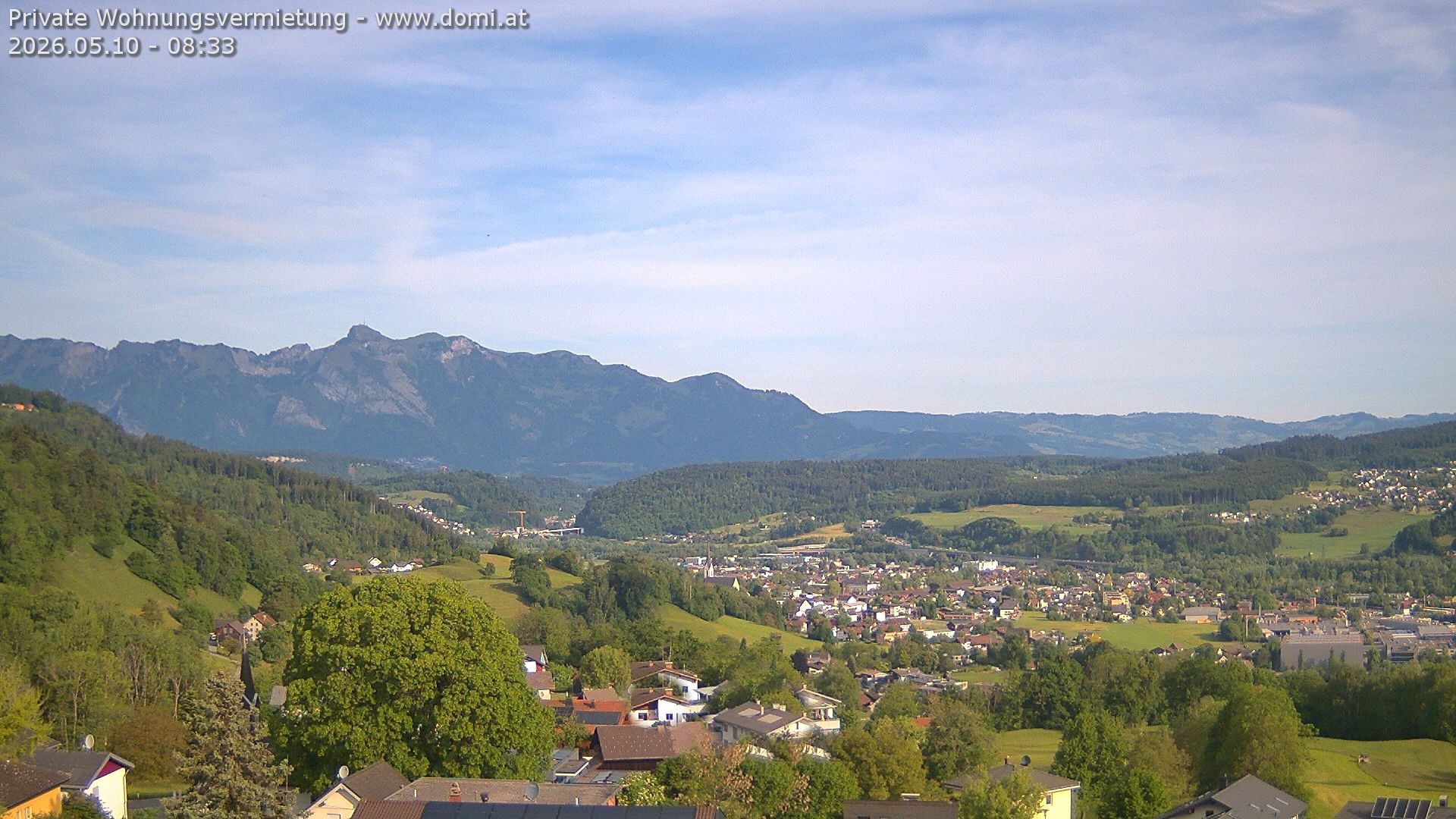 Archived image Webcam View from Gampelün in Frastanz