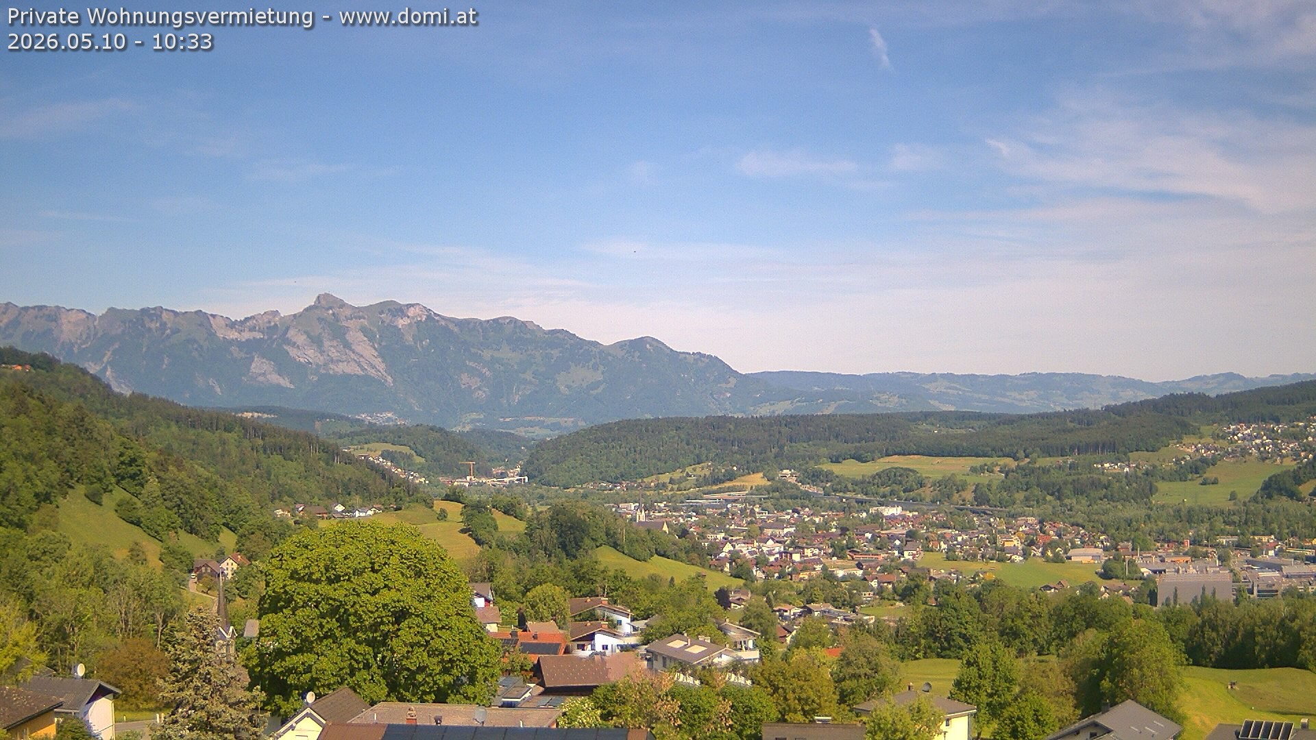 Archived image Webcam View from Gampelün in Frastanz