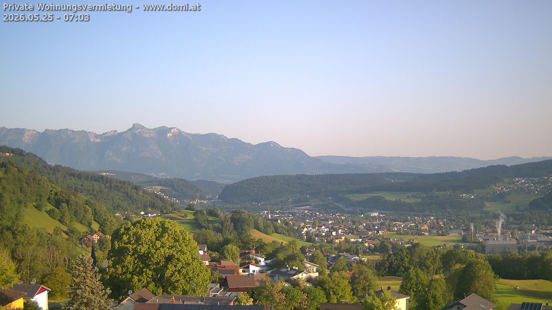 Archived image Webcam View from Gampelün in Frastanz