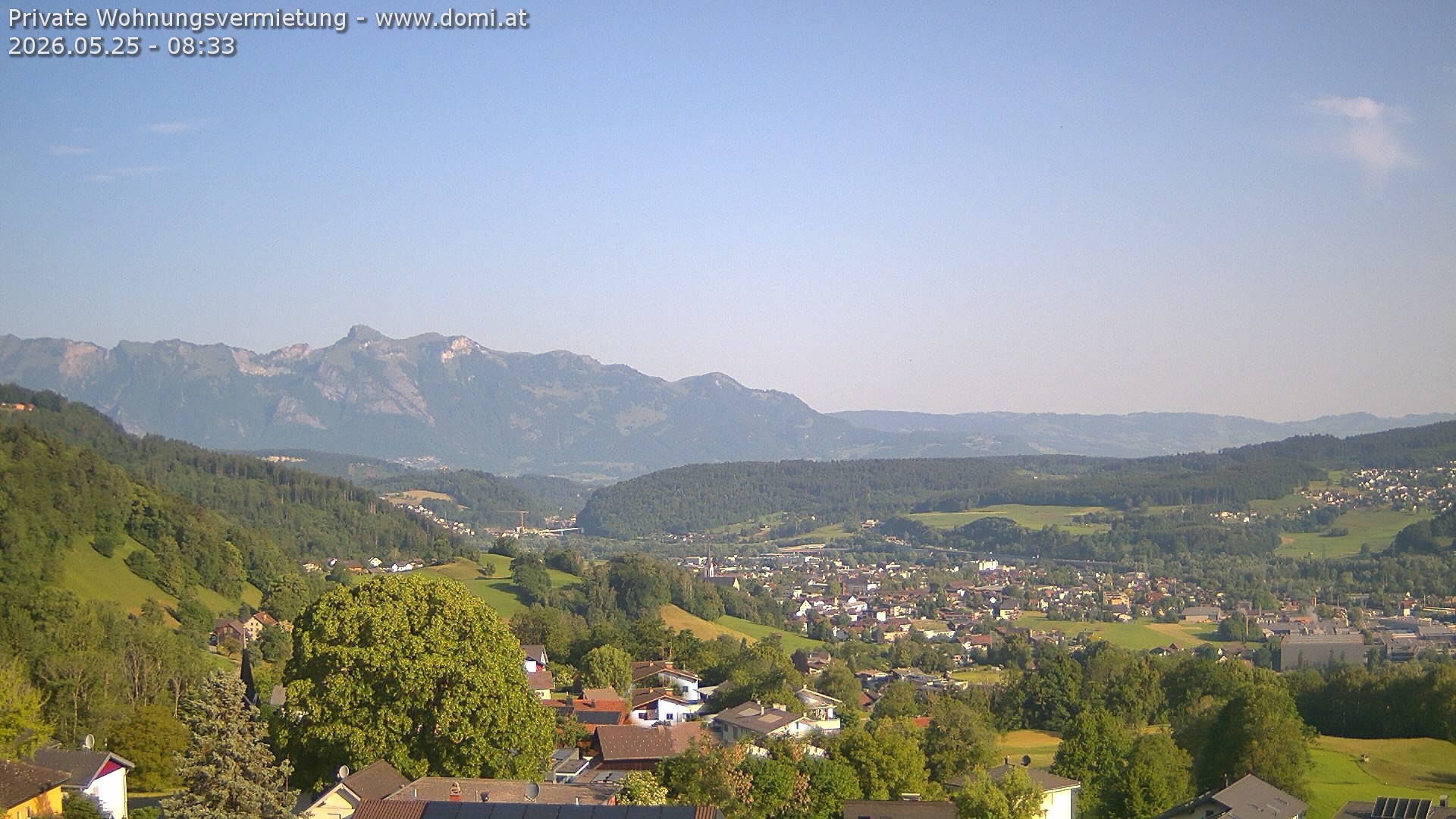 Archived image Webcam View from Gampelün in Frastanz