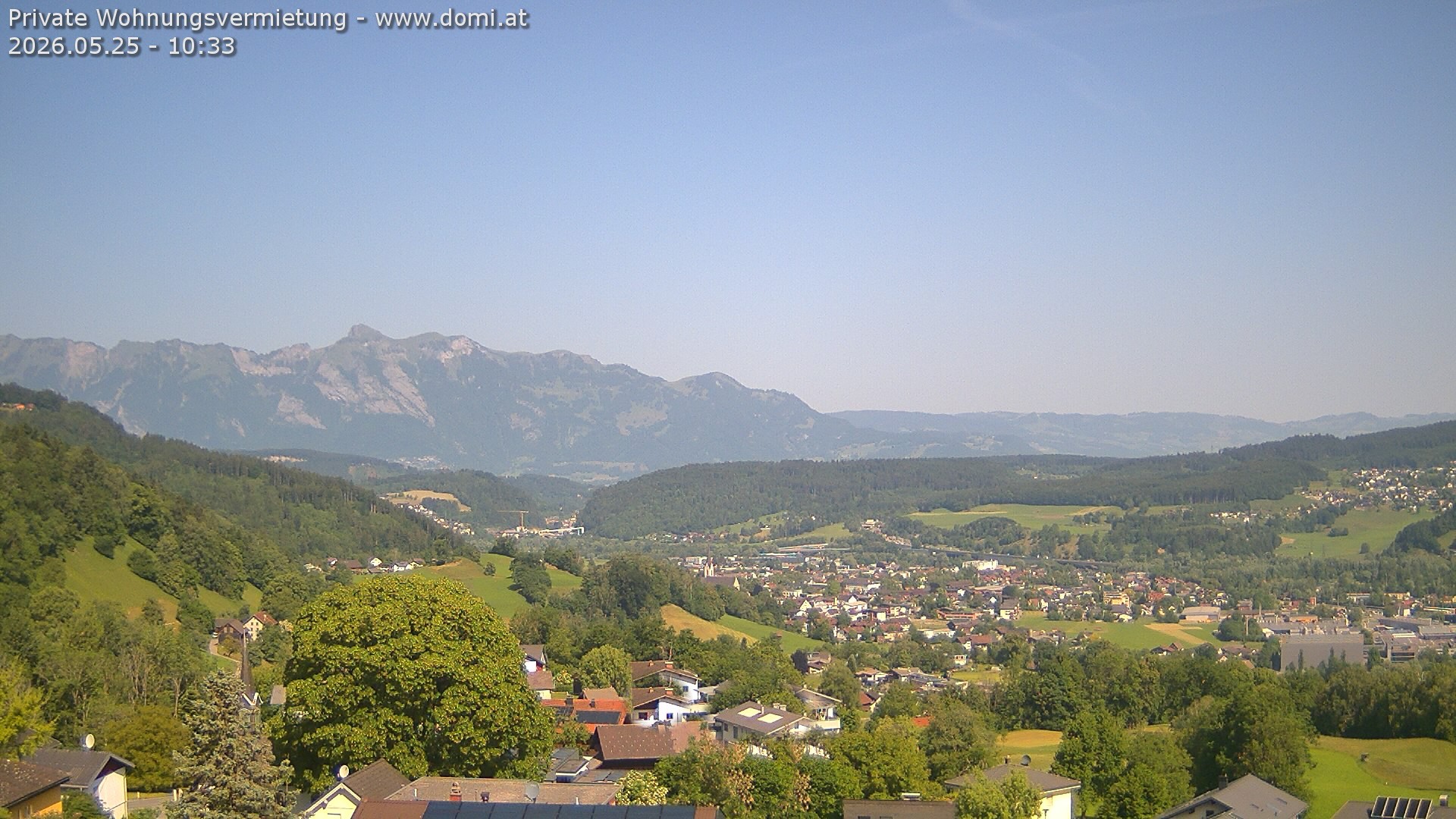 Archived image Webcam View from Gampelün in Frastanz