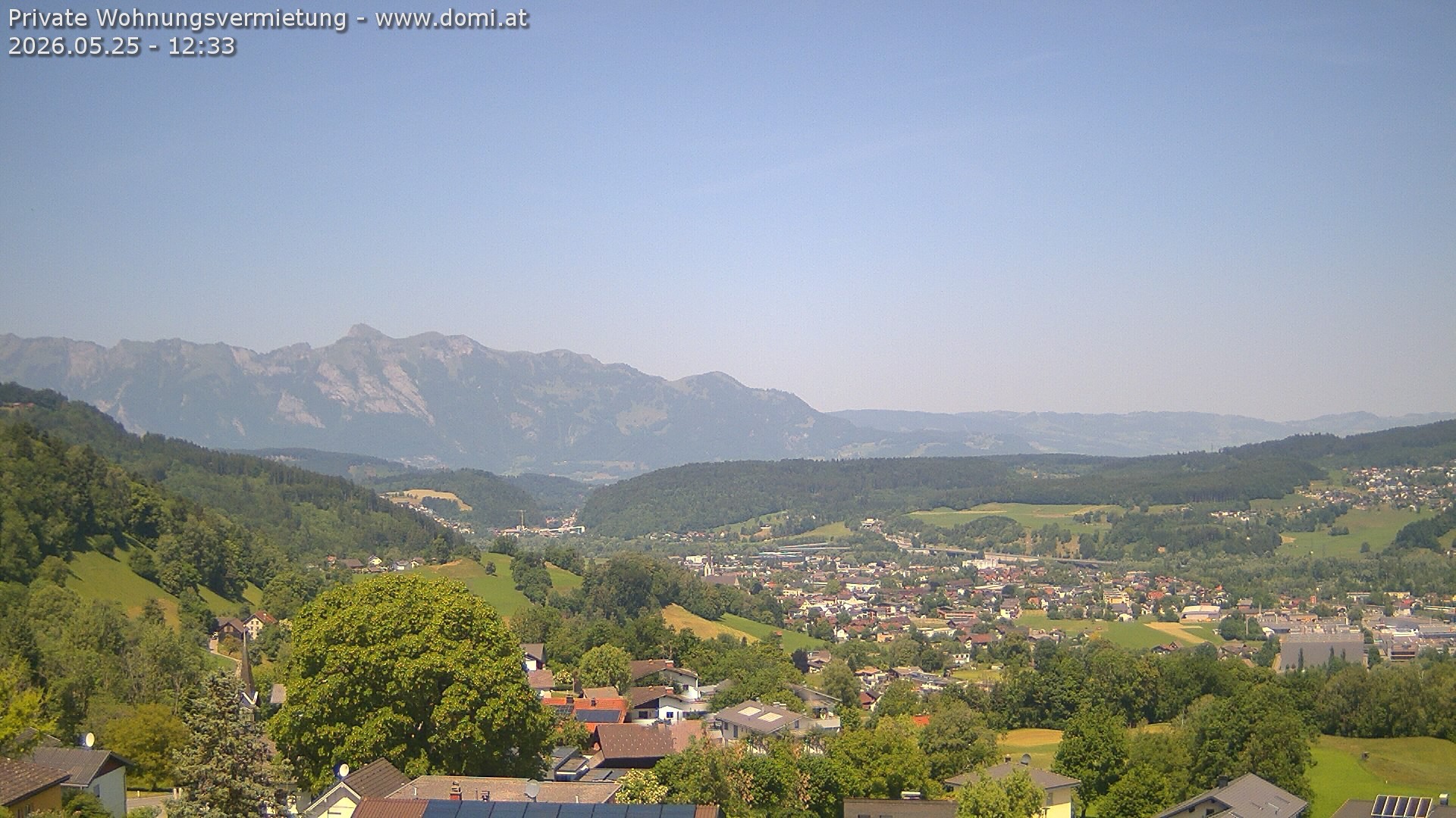 Archived image Webcam View from Gampelün in Frastanz