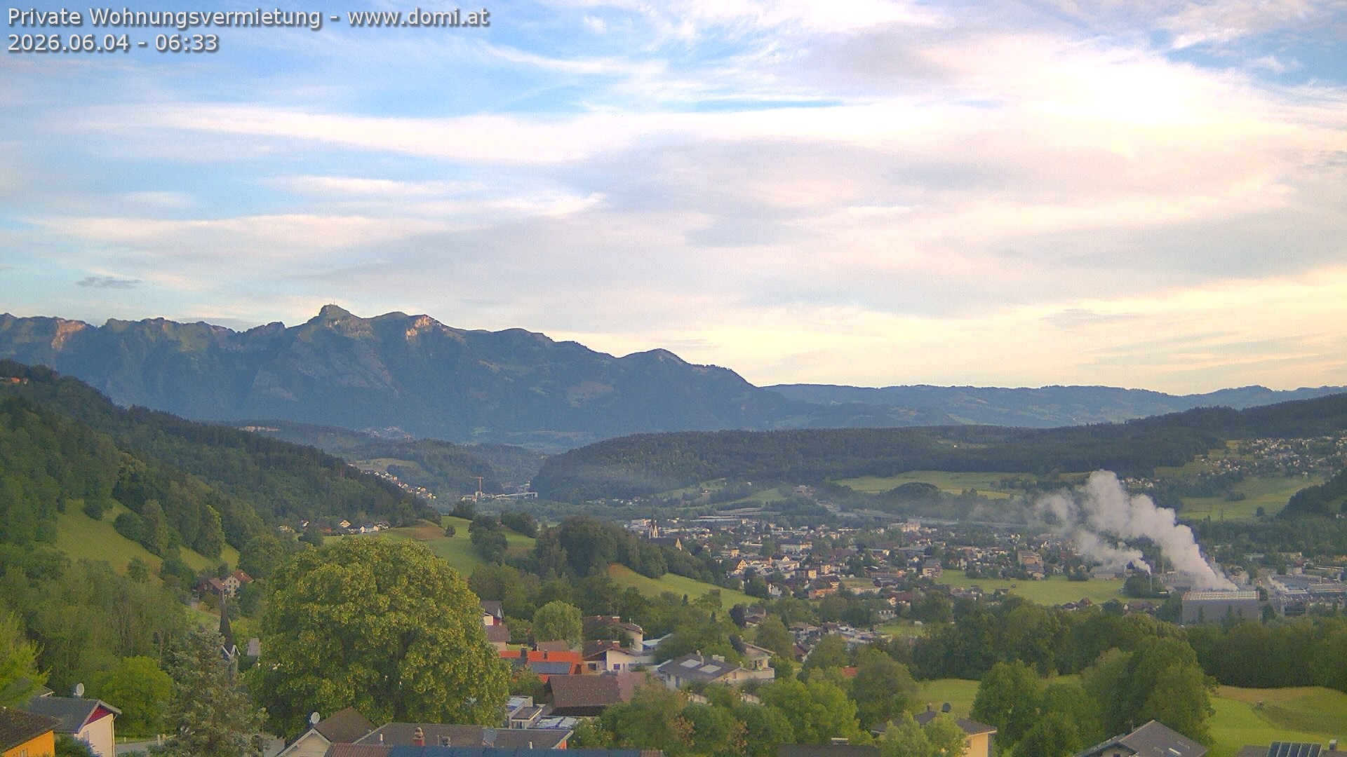 Archived image Webcam View from Gampelün in Frastanz