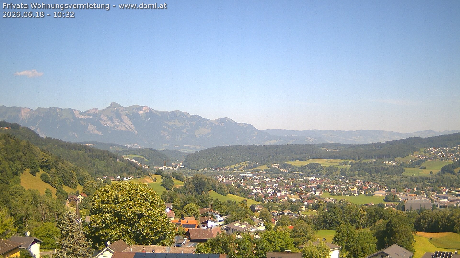 Archived image Webcam View from Gampelün in Frastanz