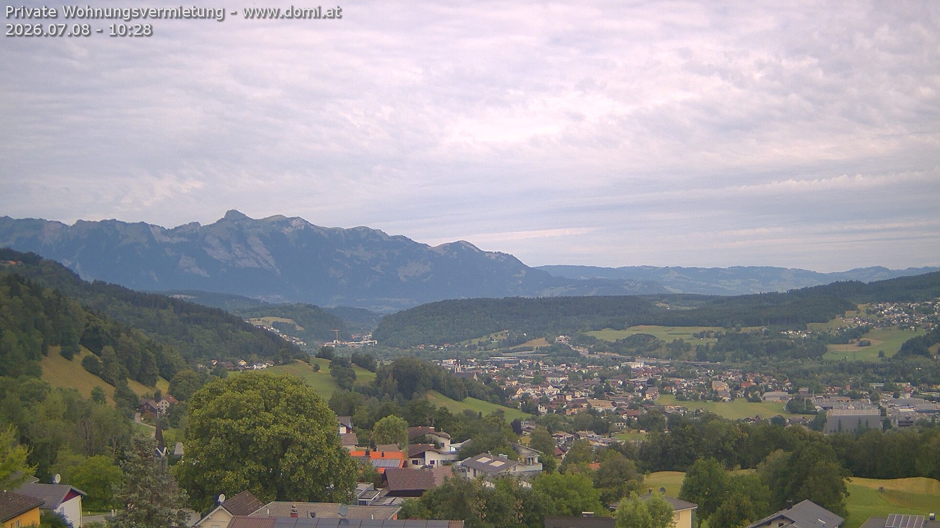 Archived image Webcam View from Gampelün in Frastanz