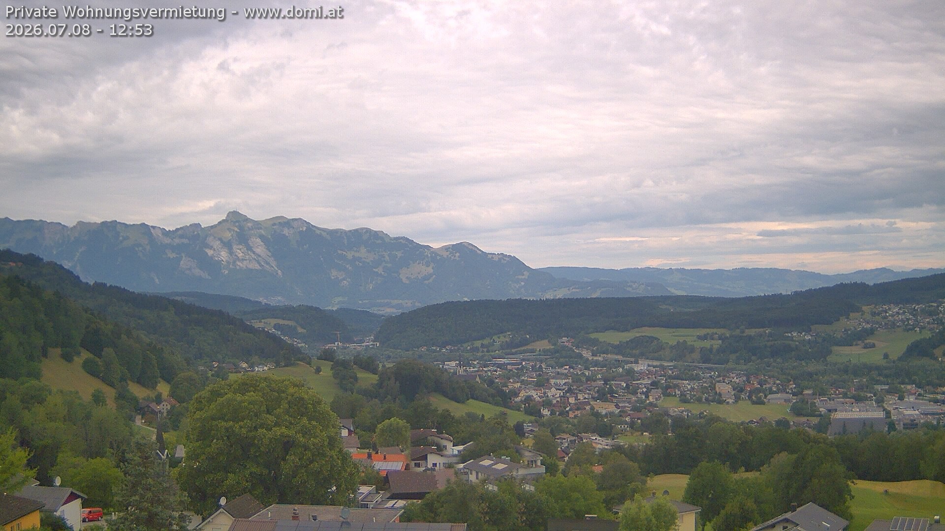 Archived image Webcam View from Gampelün in Frastanz