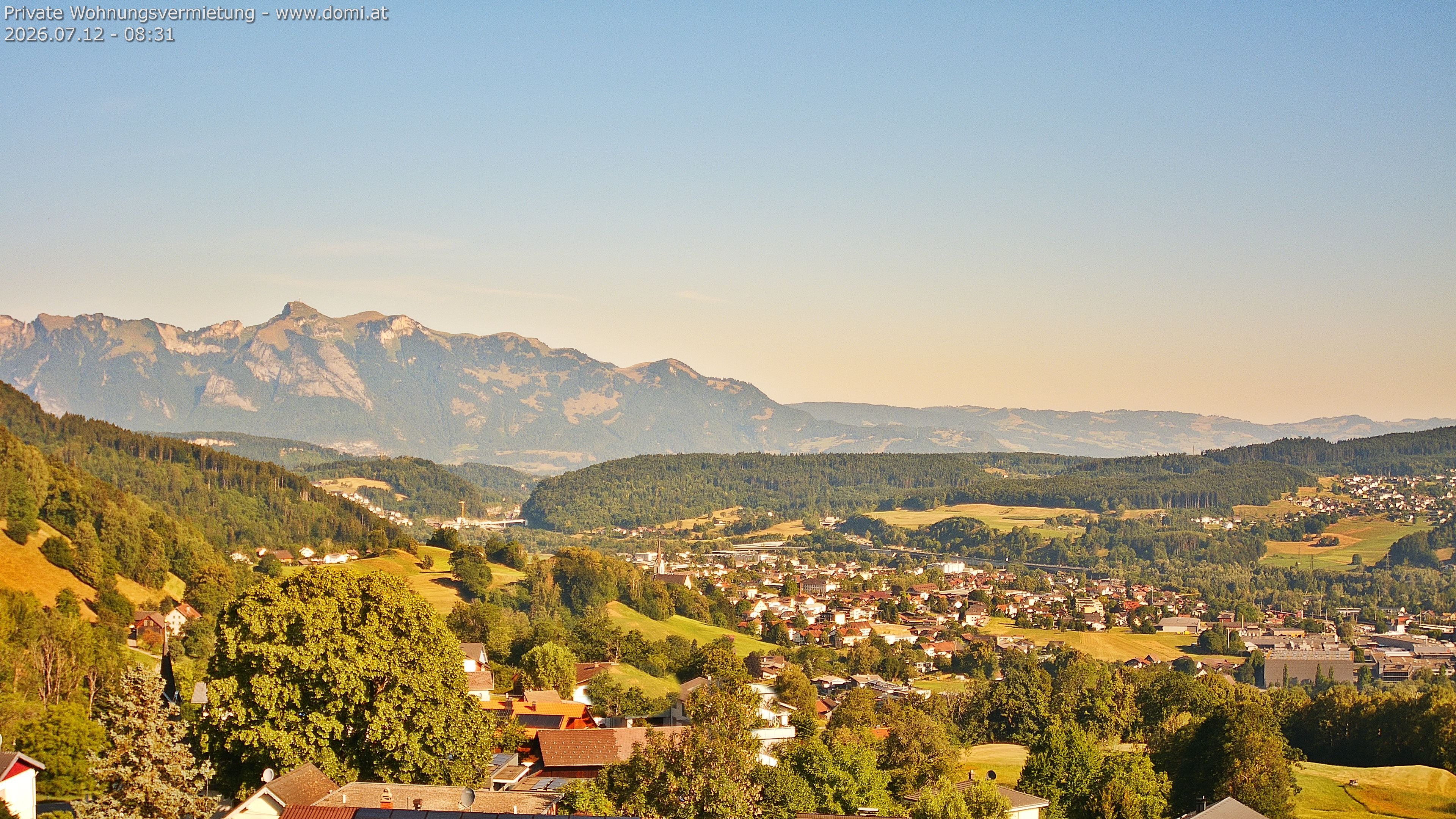 Archiv Foto Webcam Ausblick von Gampelün bei Frastanz