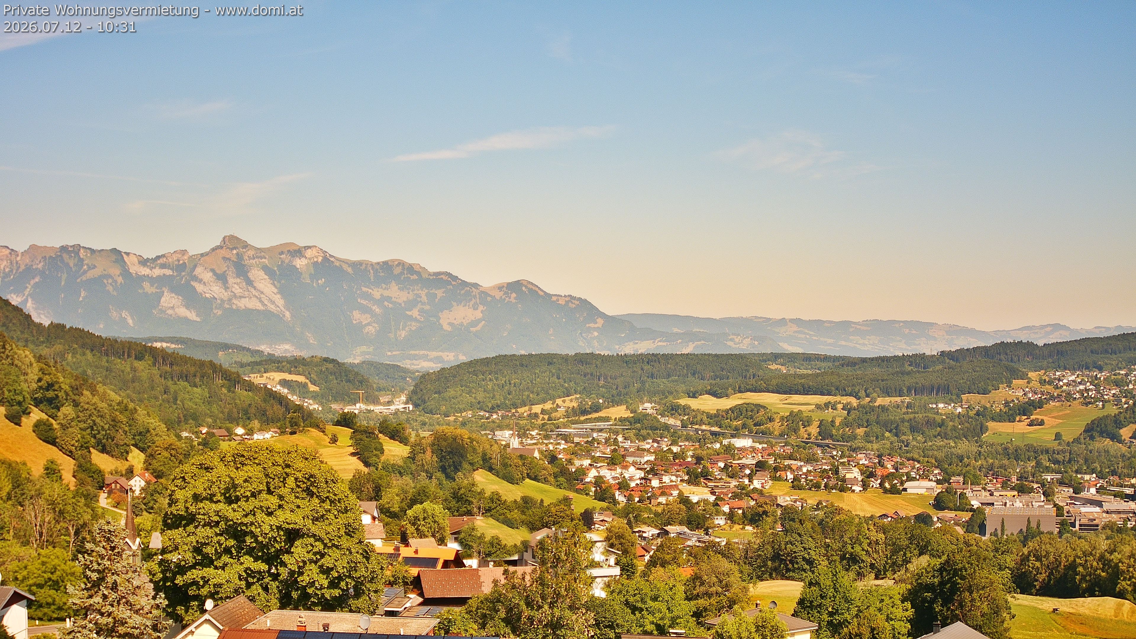 Archiv Foto Webcam Ausblick von Gampelün bei Frastanz