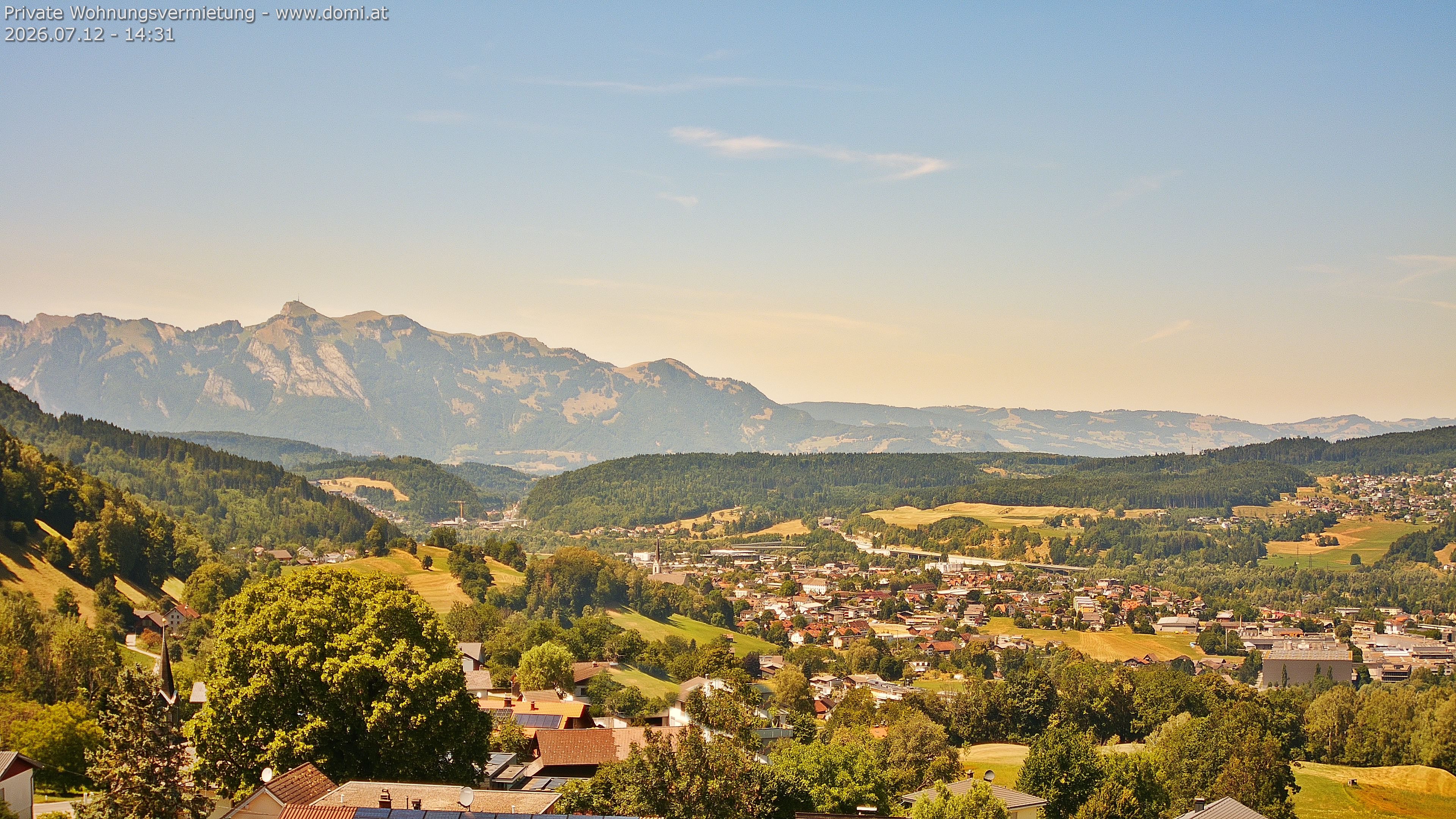 Archiv Foto Webcam Ausblick von Gampelün bei Frastanz