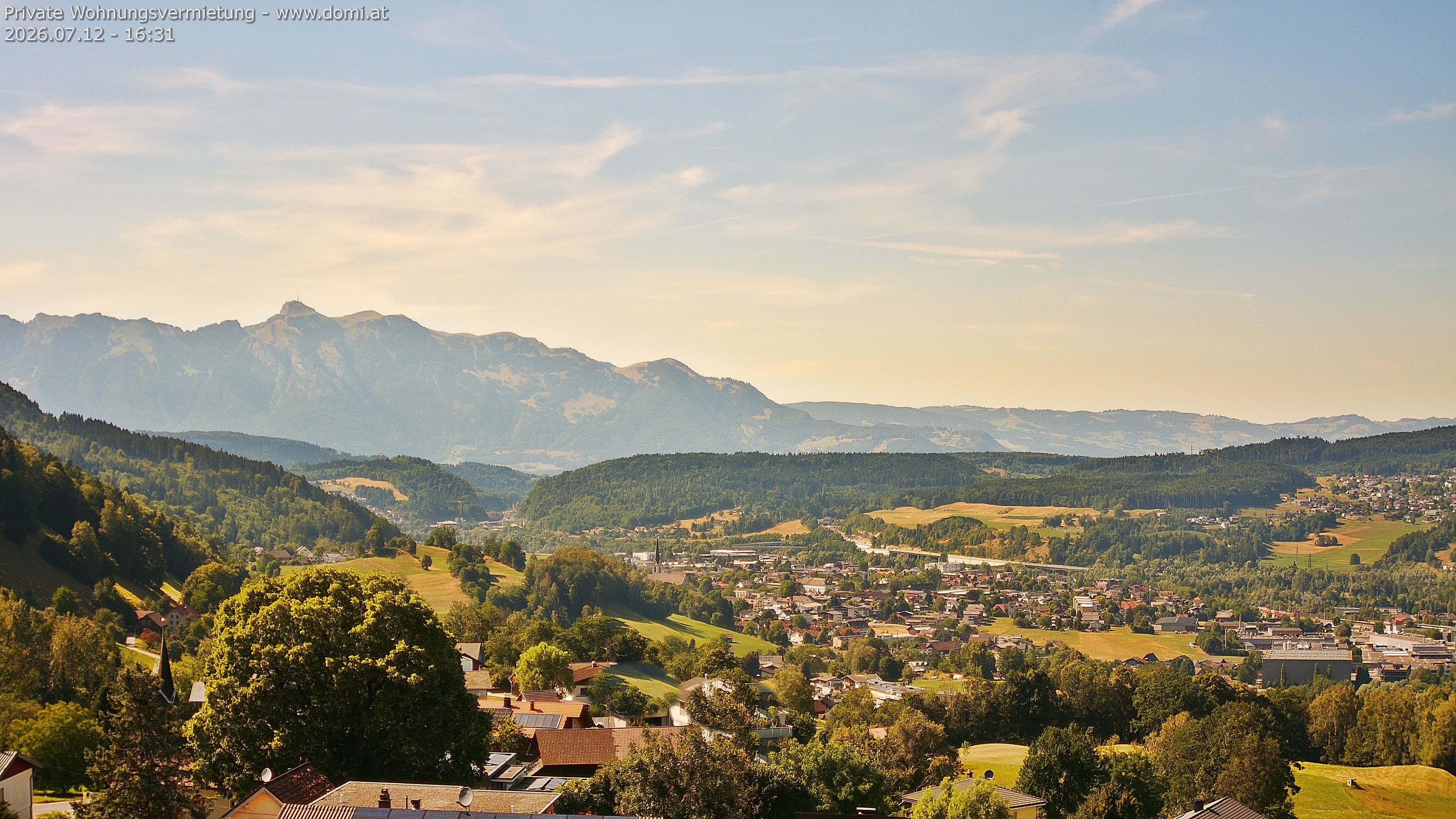 Archiv Foto Webcam Ausblick von Gampelün bei Frastanz