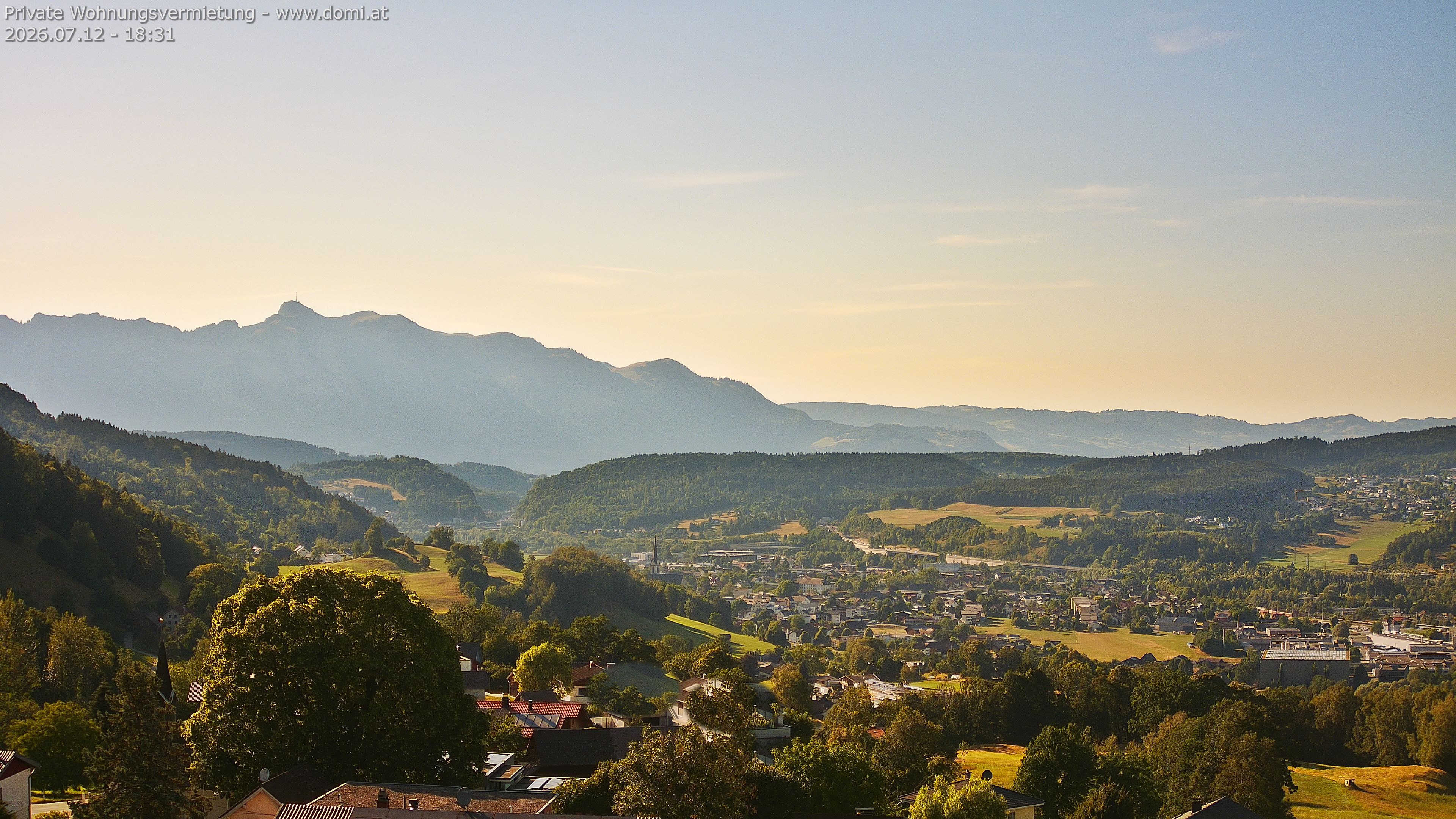 Archiv Foto Webcam Ausblick von Gampelün bei Frastanz