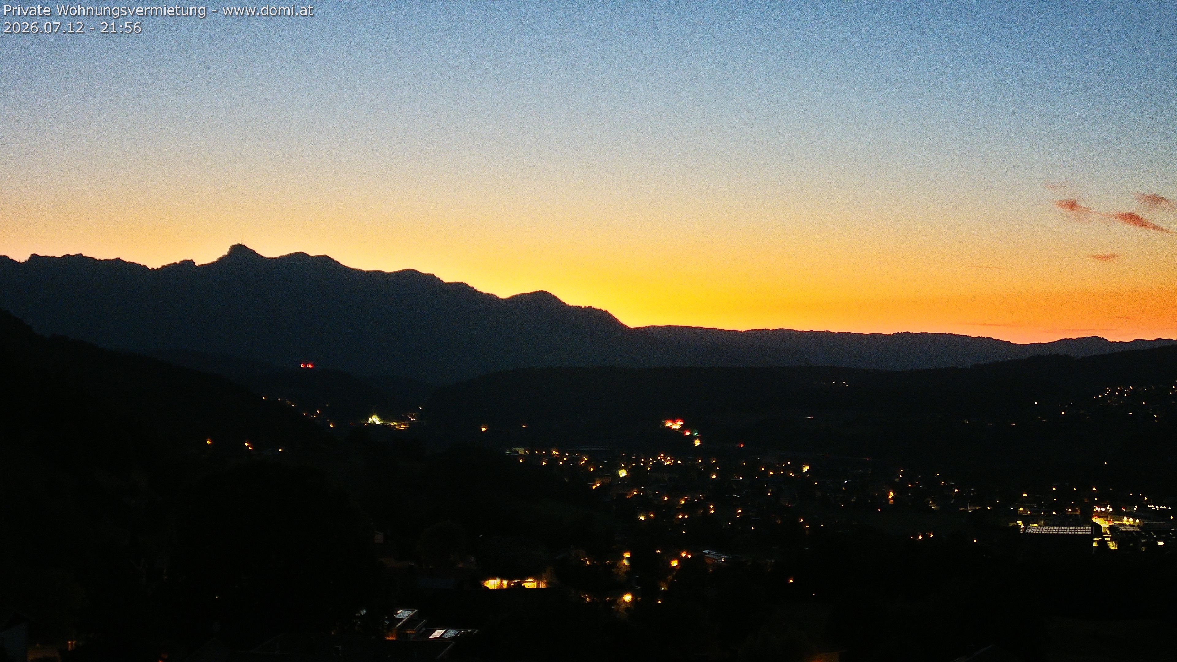 Archived image Webcam View from Gampelün in Frastanz
