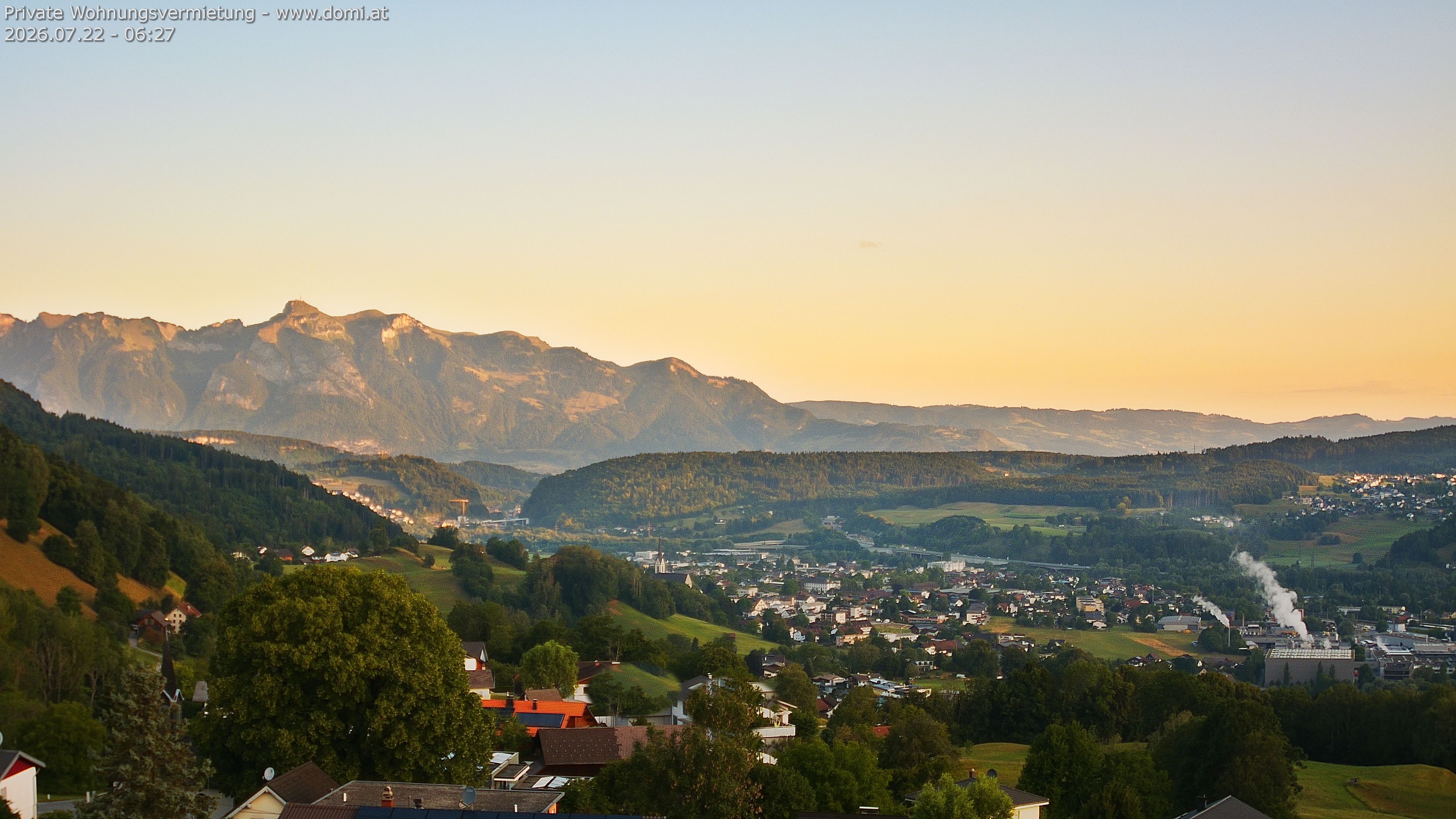 Archived image Webcam View from Gampelün in Frastanz