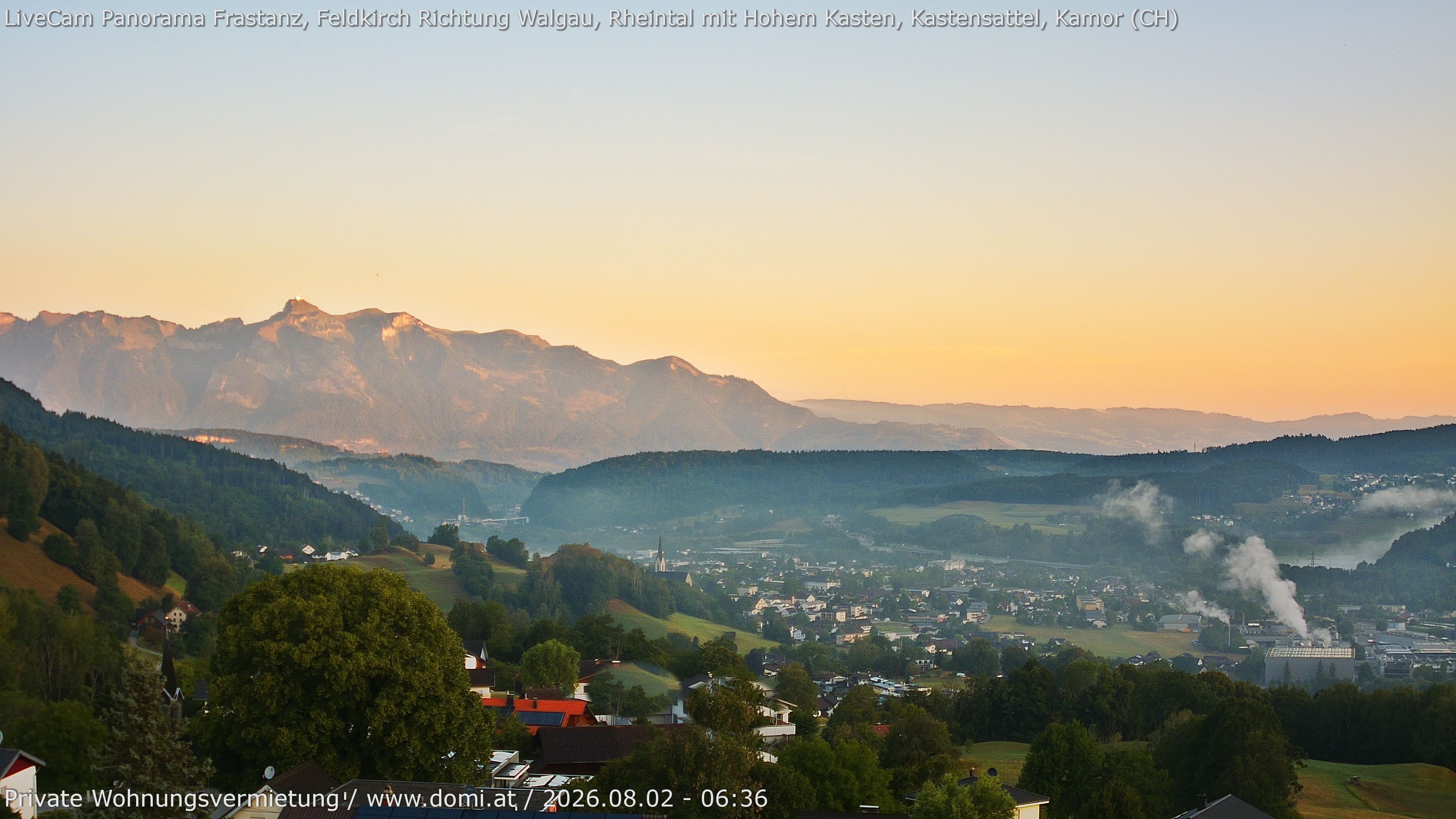 Archiv Foto Webcam Ausblick von Gampelün bei Frastanz