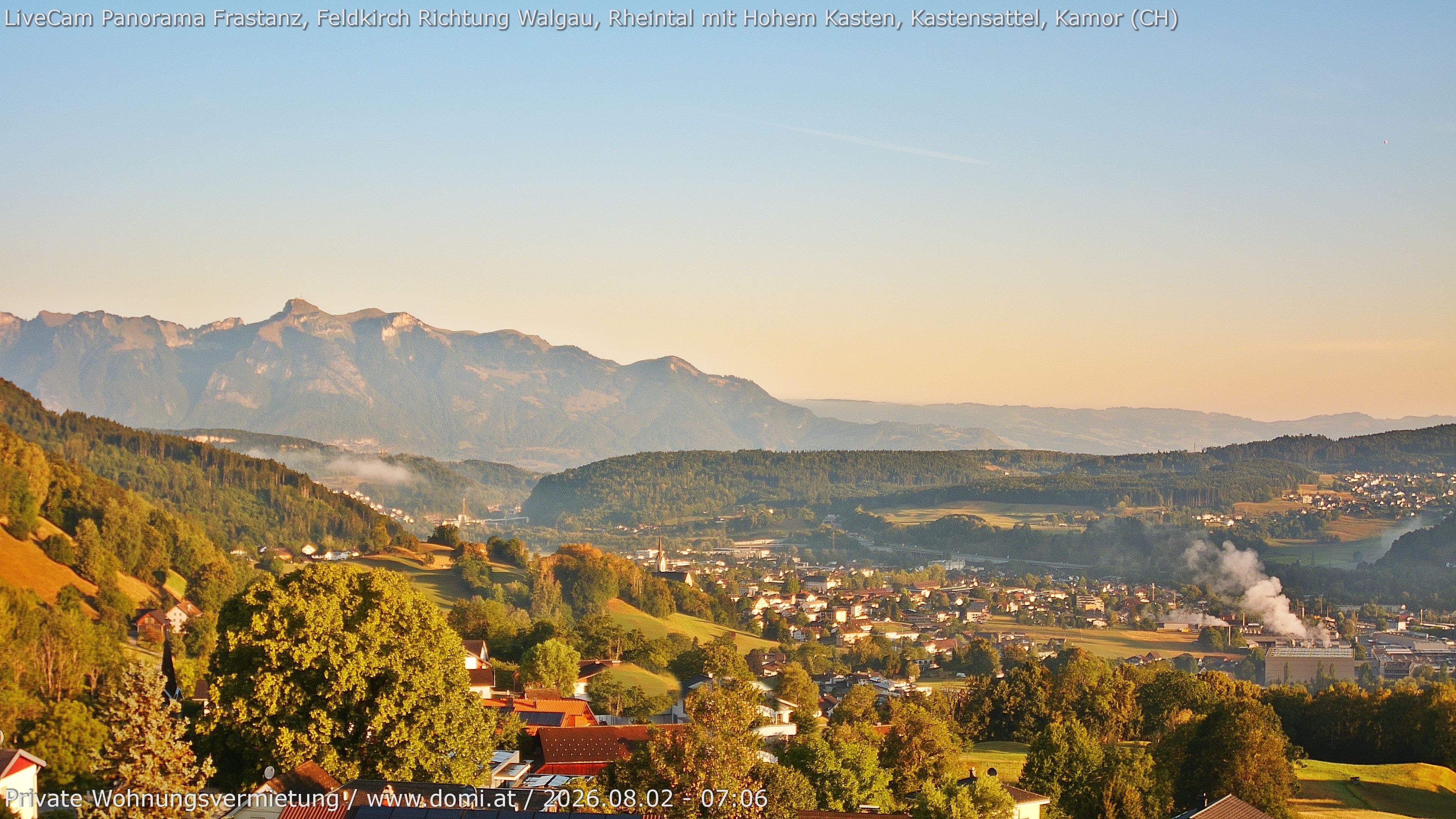 Archiv Foto Webcam Ausblick von Gampelün bei Frastanz