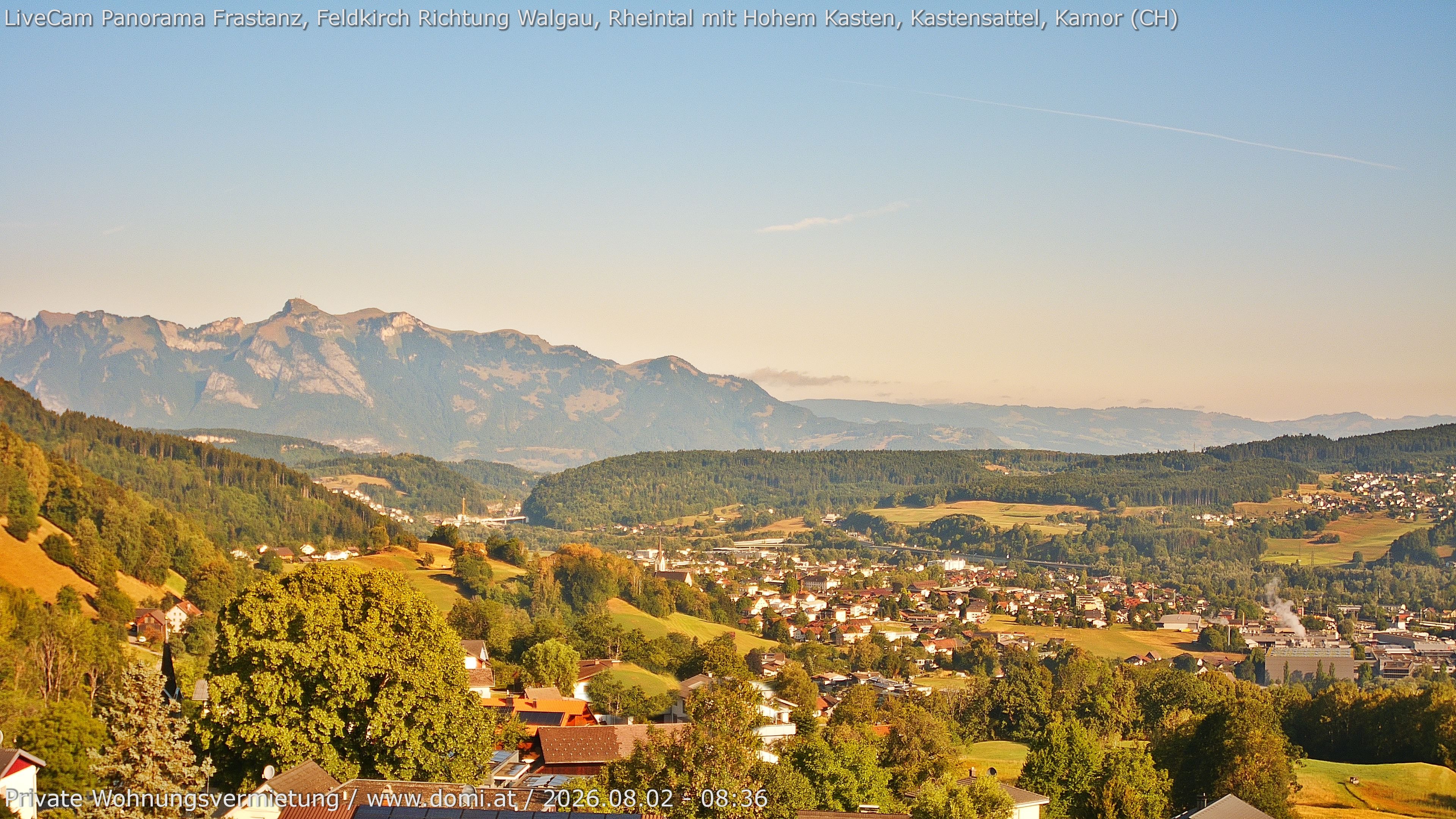 Archiv Foto Webcam Ausblick von Gampelün bei Frastanz