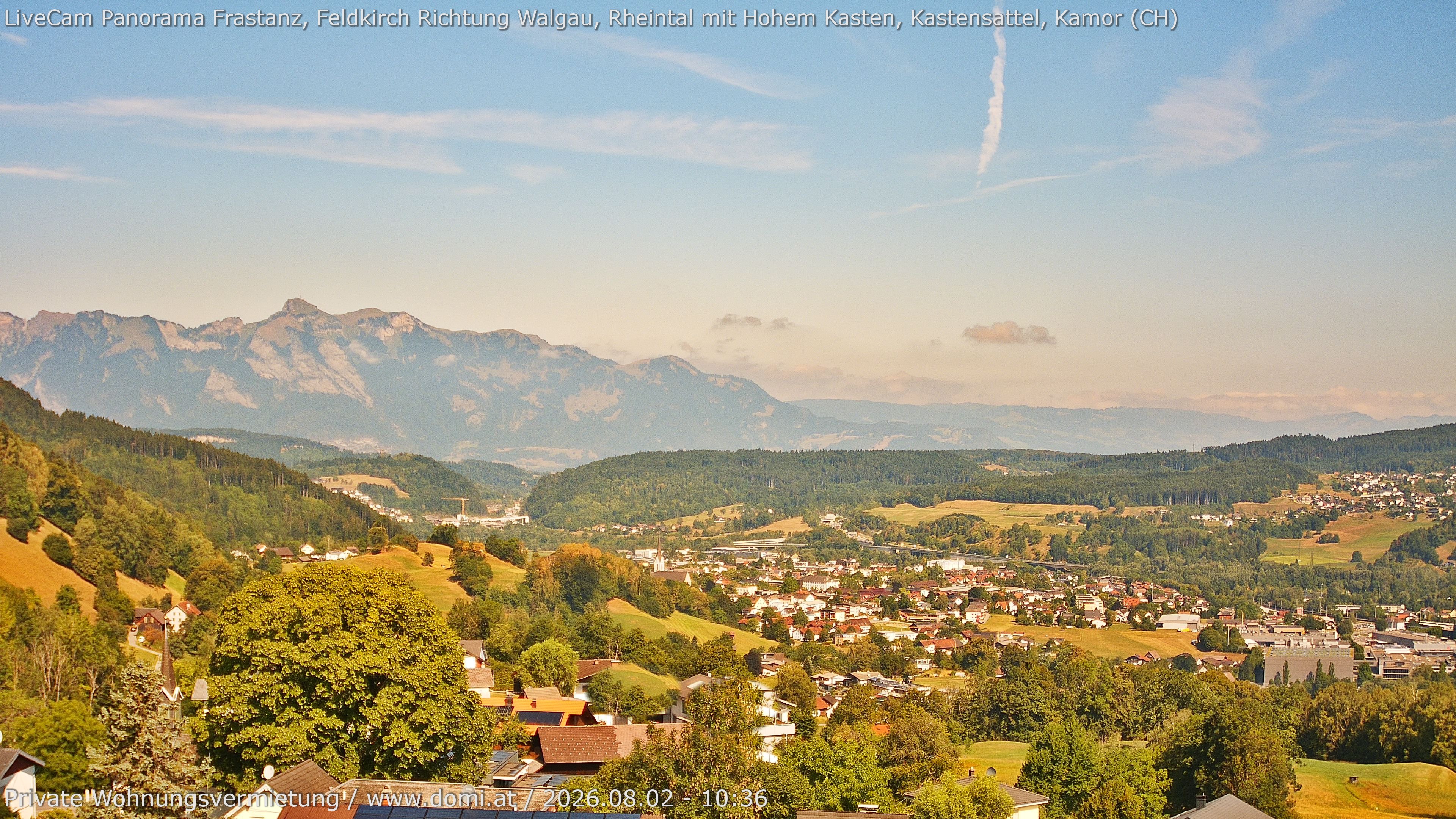 Archiv Foto Webcam Ausblick von Gampelün bei Frastanz
