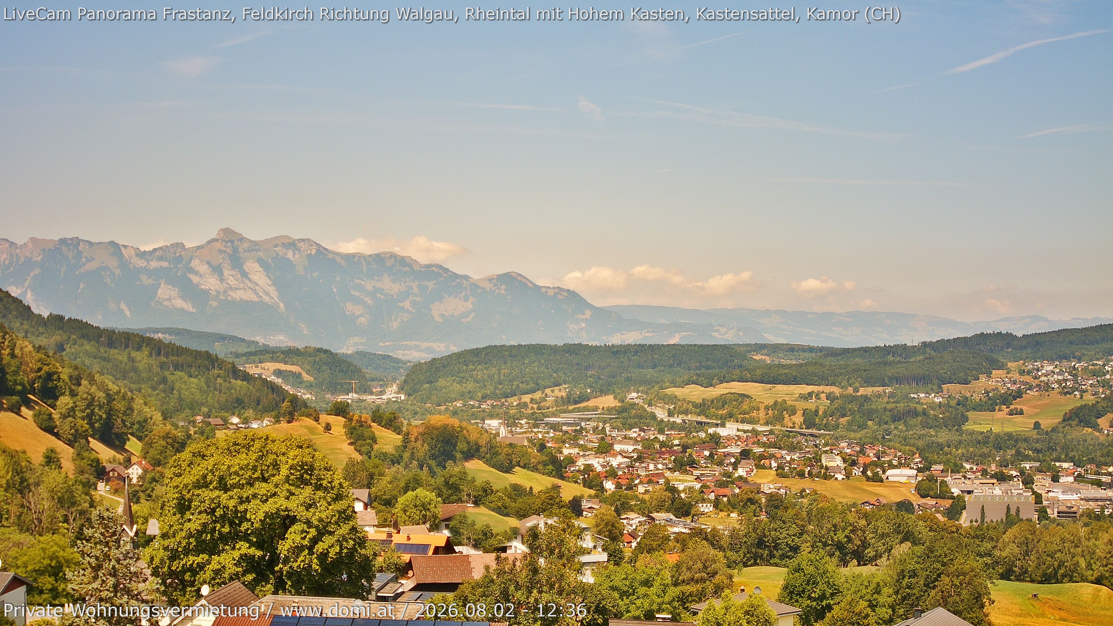 Archiv Foto Webcam Ausblick von Gampelün bei Frastanz