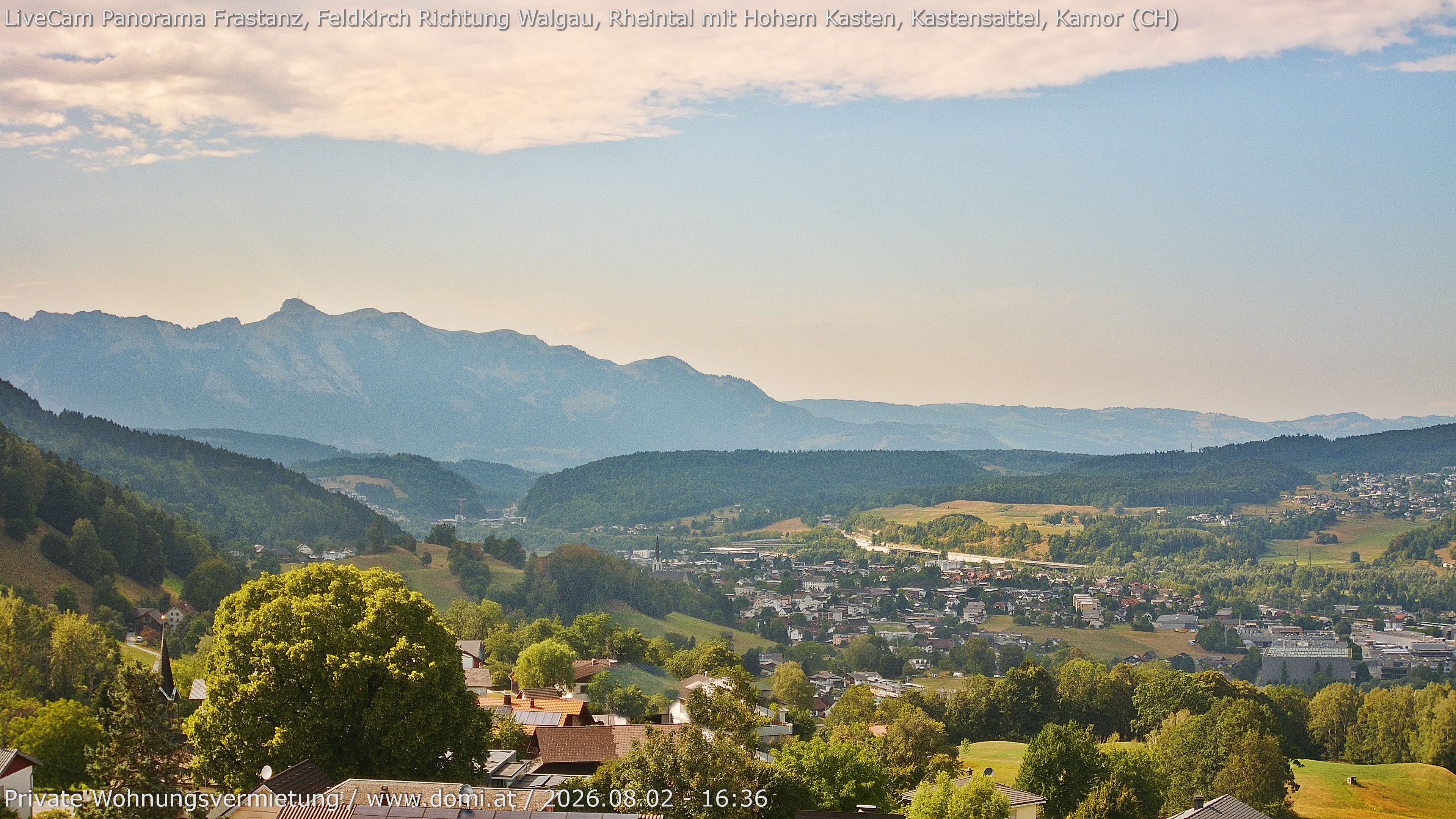 Archiv Foto Webcam Ausblick von Gampelün bei Frastanz