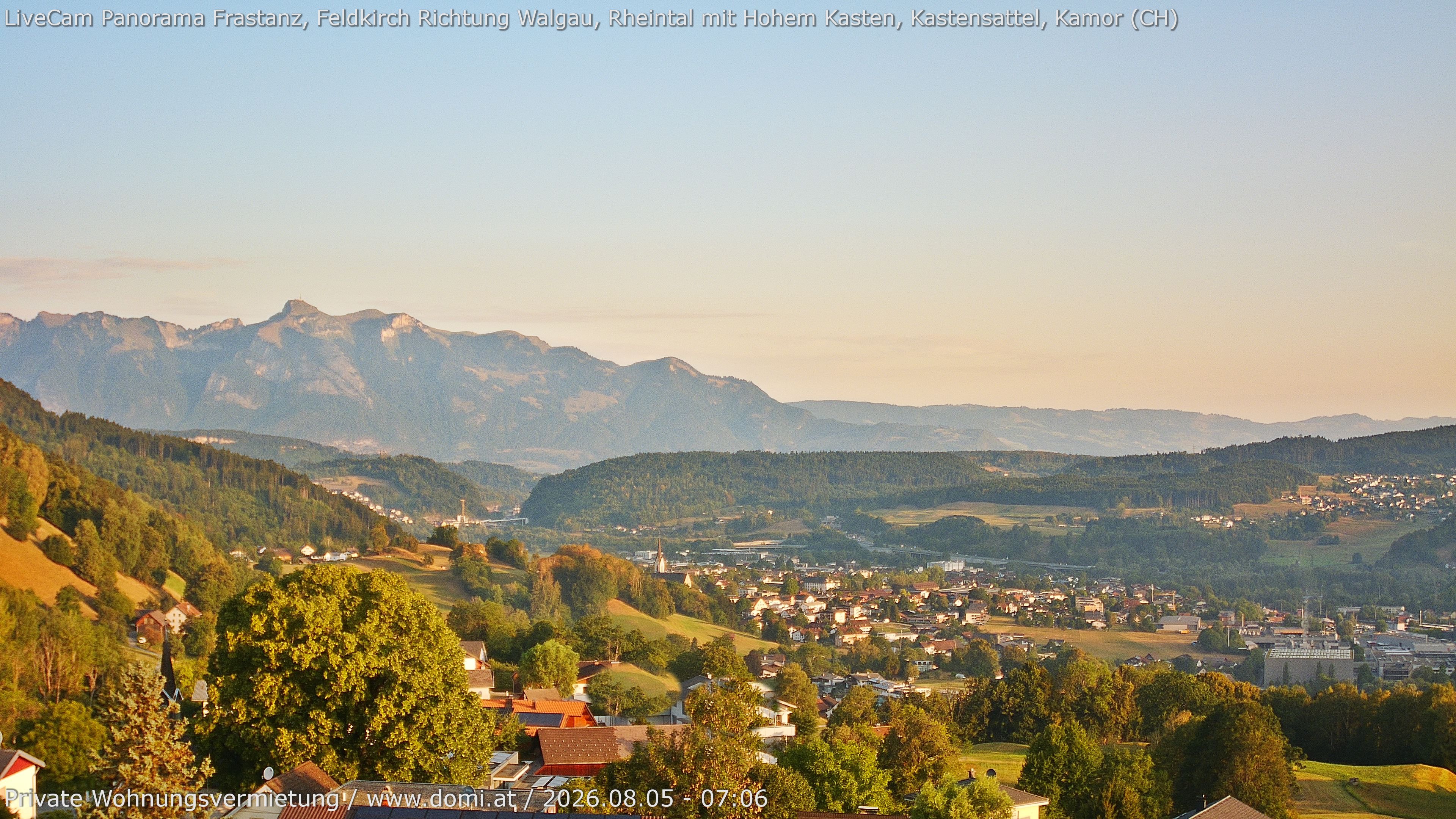 Archiv Foto Webcam Ausblick von Gampelün bei Frastanz
