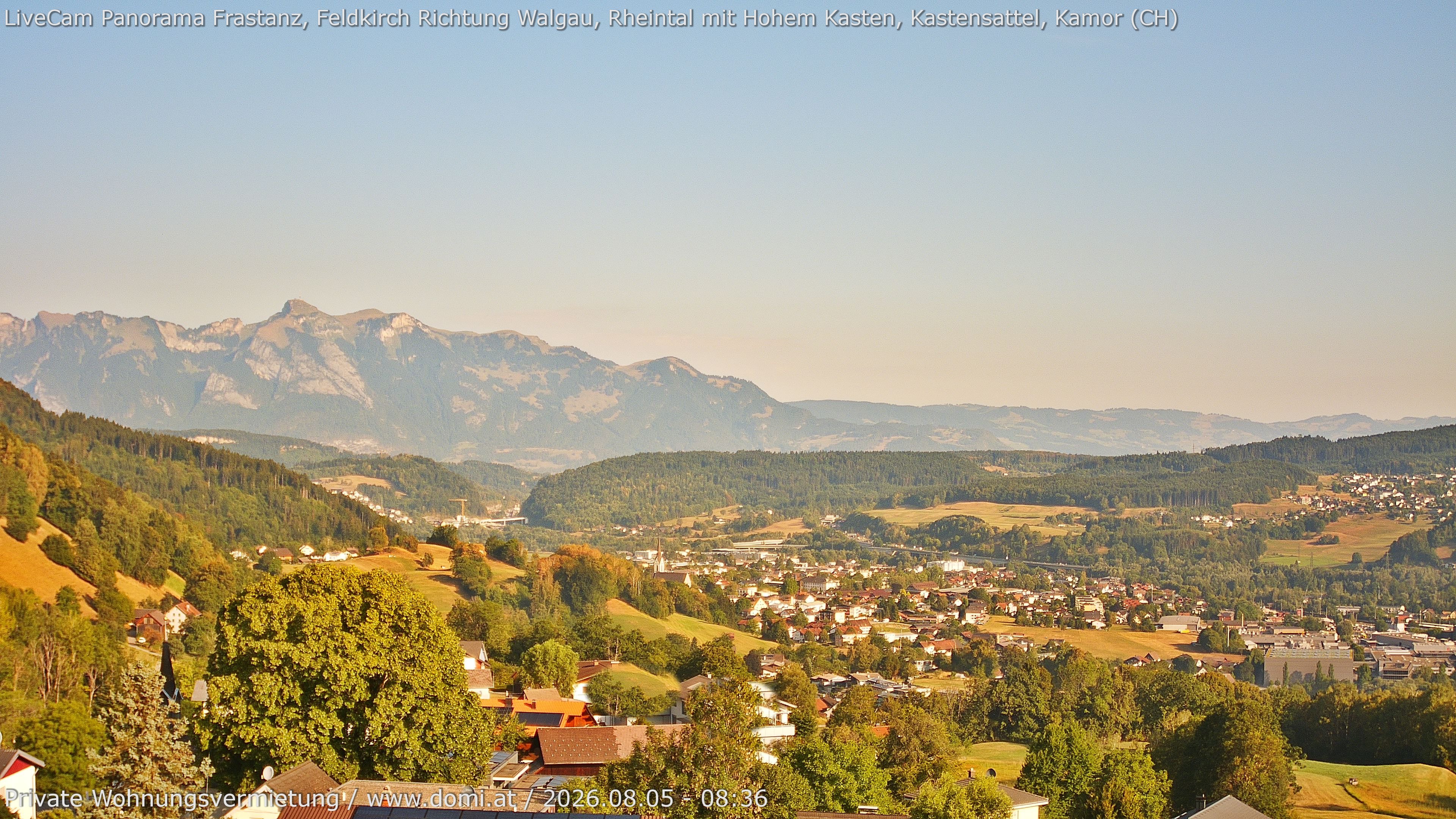 Archiv Foto Webcam Ausblick von Gampelün bei Frastanz