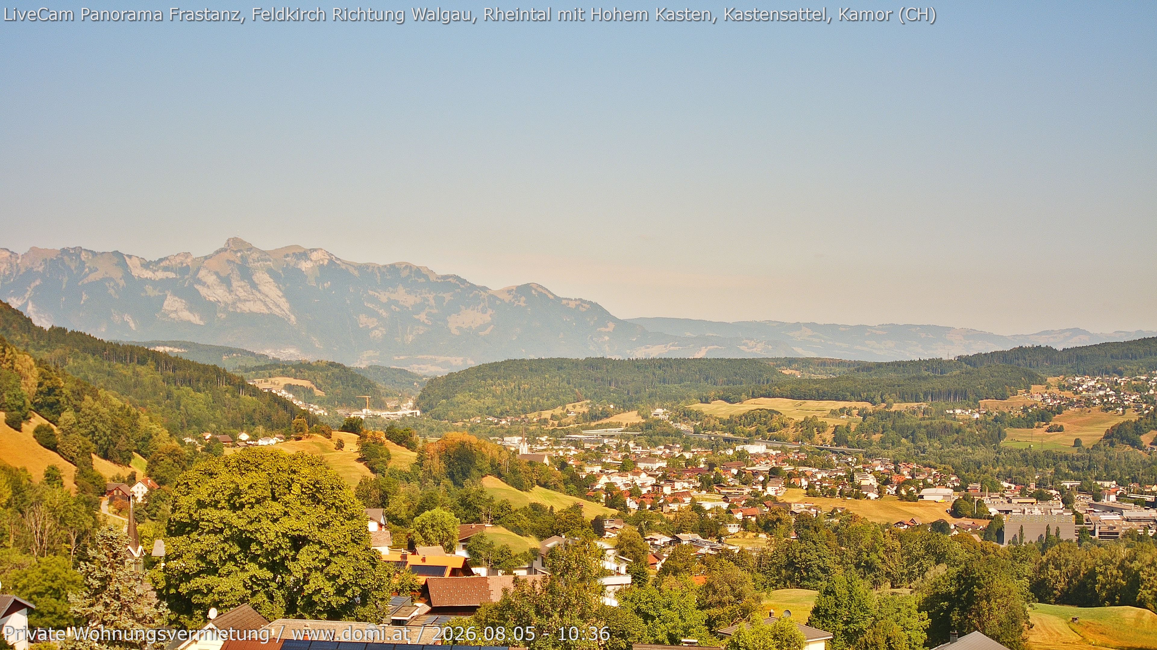 Archiv Foto Webcam Ausblick von Gampelün bei Frastanz