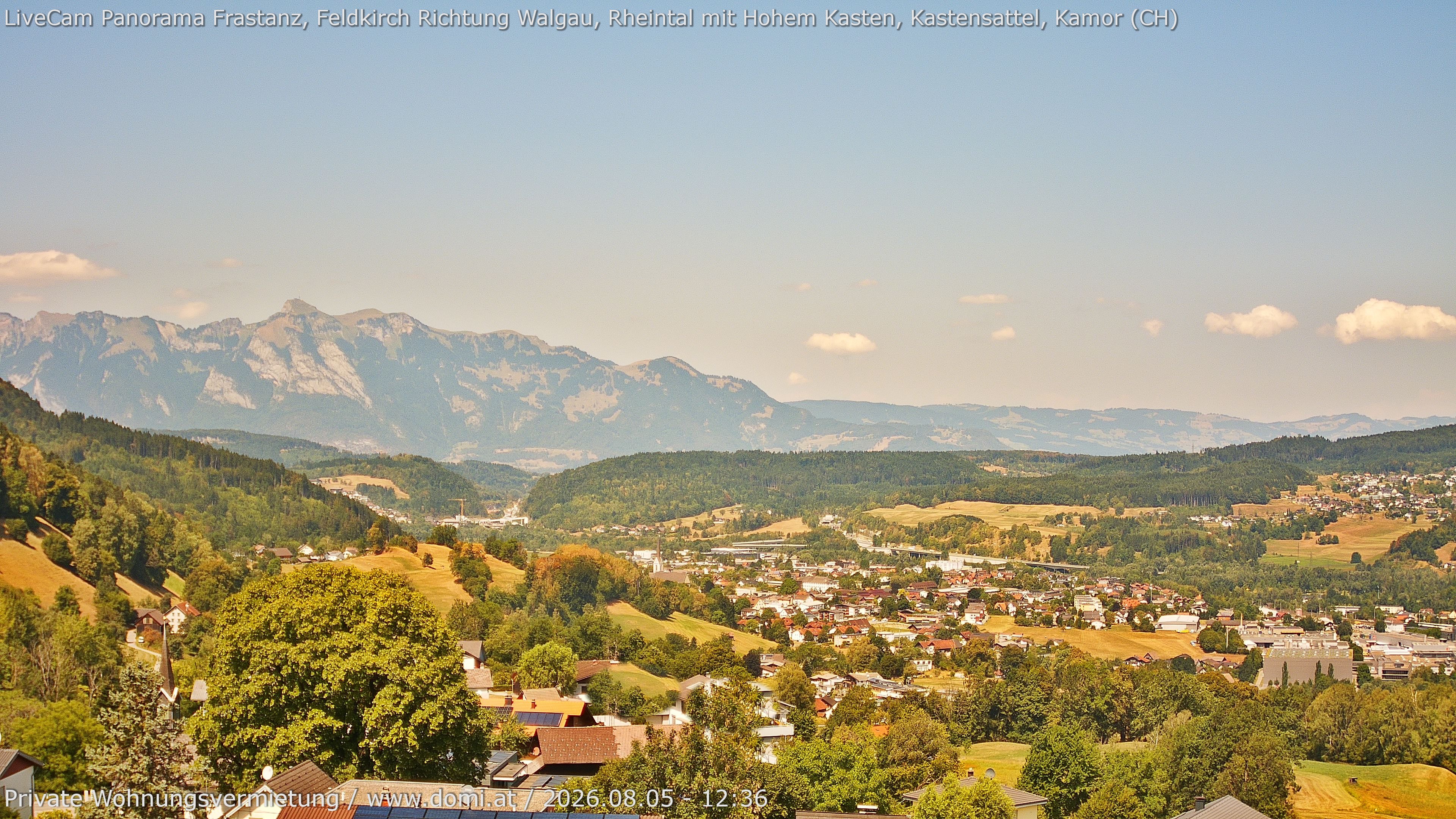 Archiv Foto Webcam Ausblick von Gampelün bei Frastanz