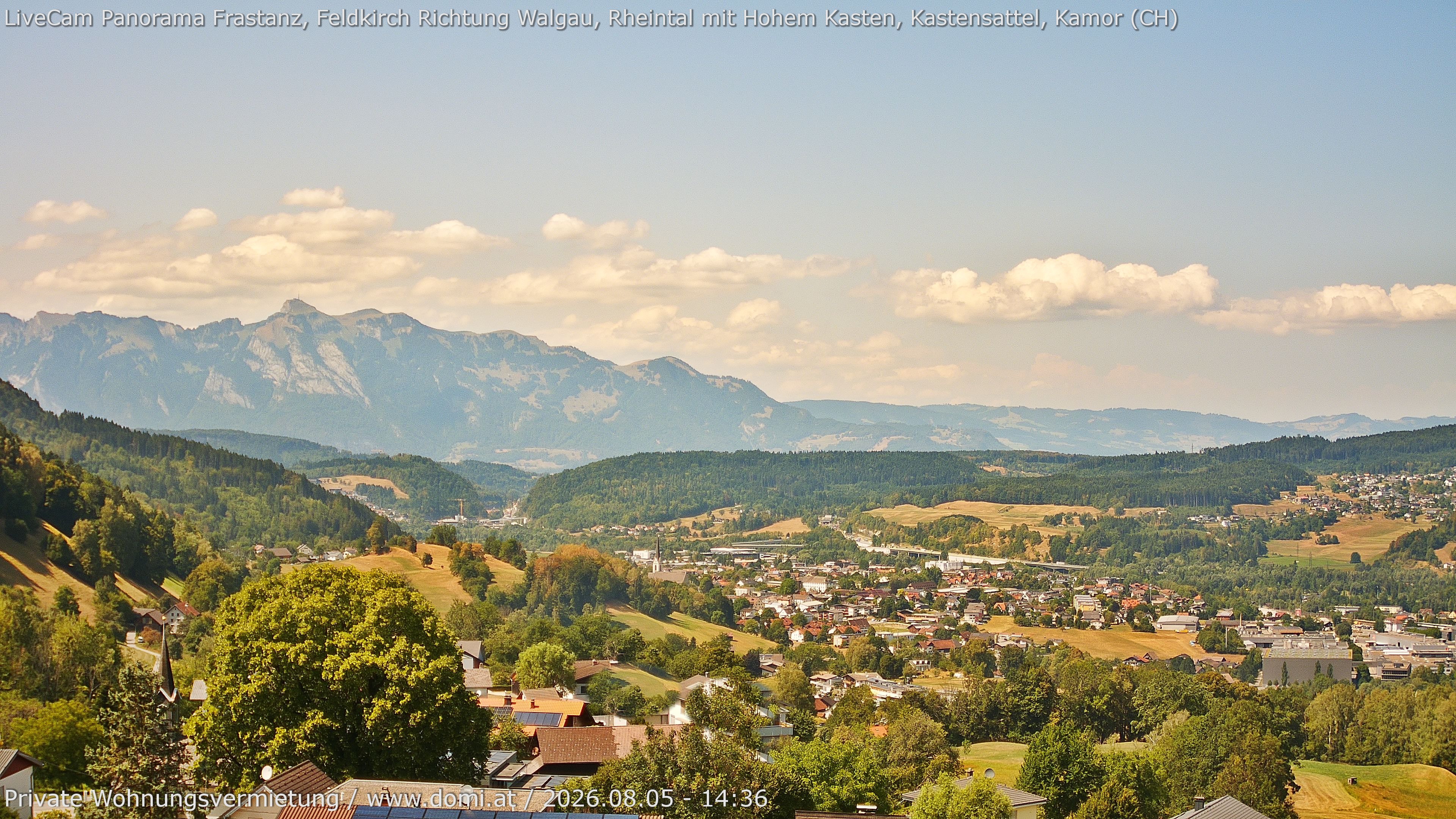 Archiv Foto Webcam Ausblick von Gampelün bei Frastanz
