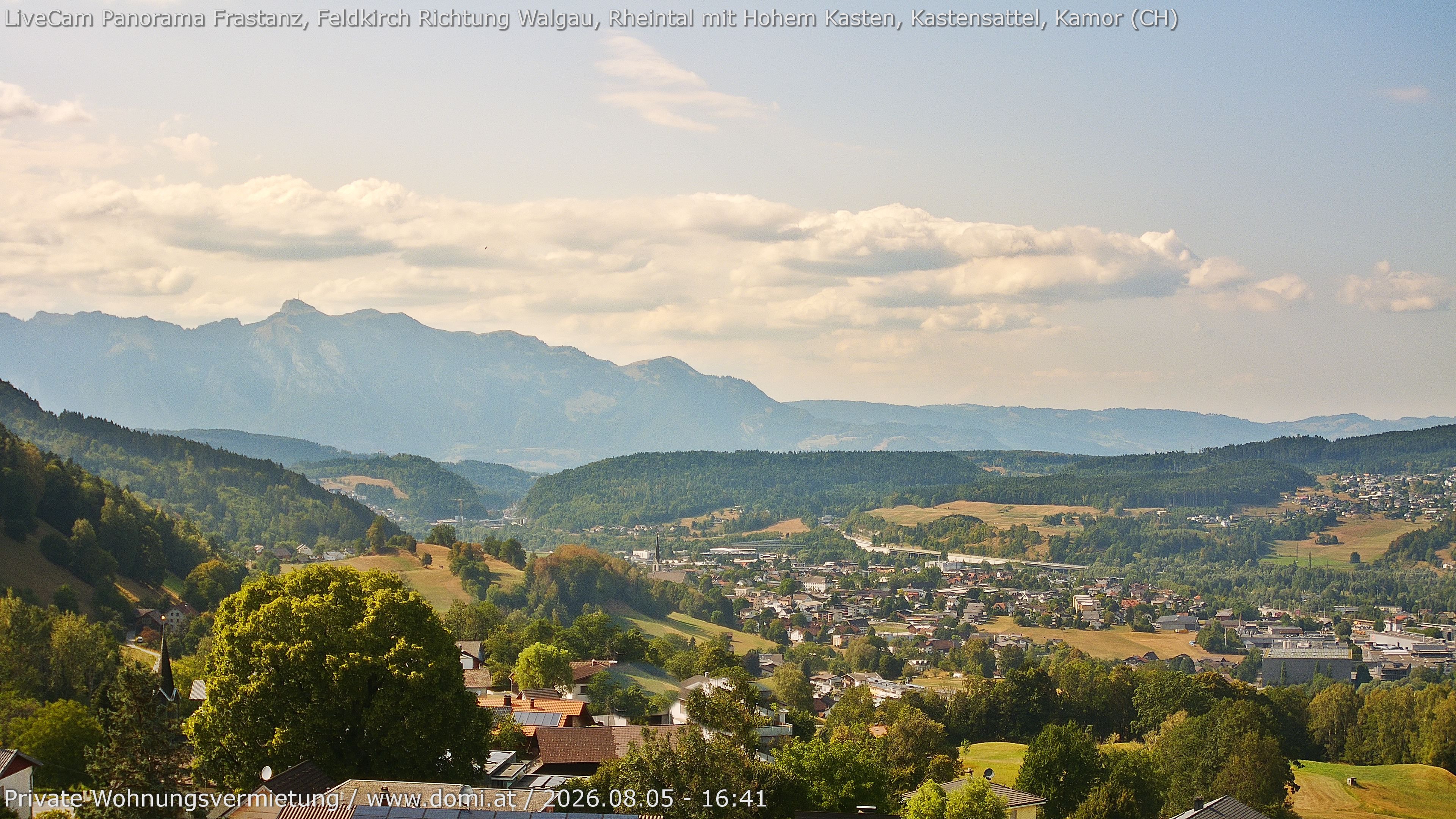 Archiv Foto Webcam Ausblick von Gampelün bei Frastanz