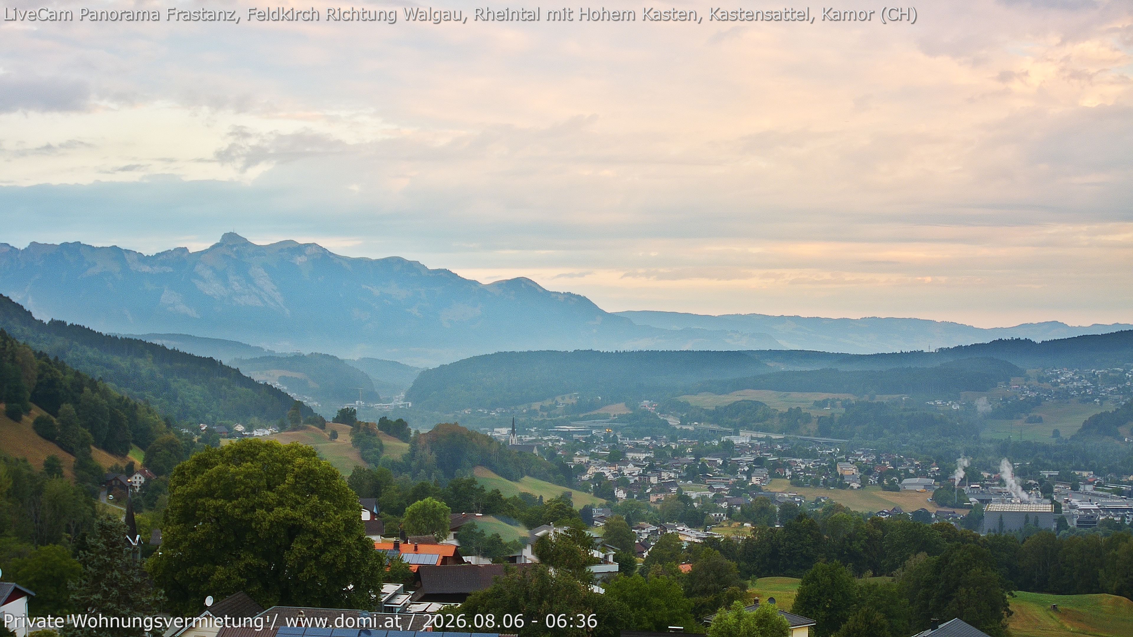 Archiv Foto Webcam Ausblick von Gampelün bei Frastanz