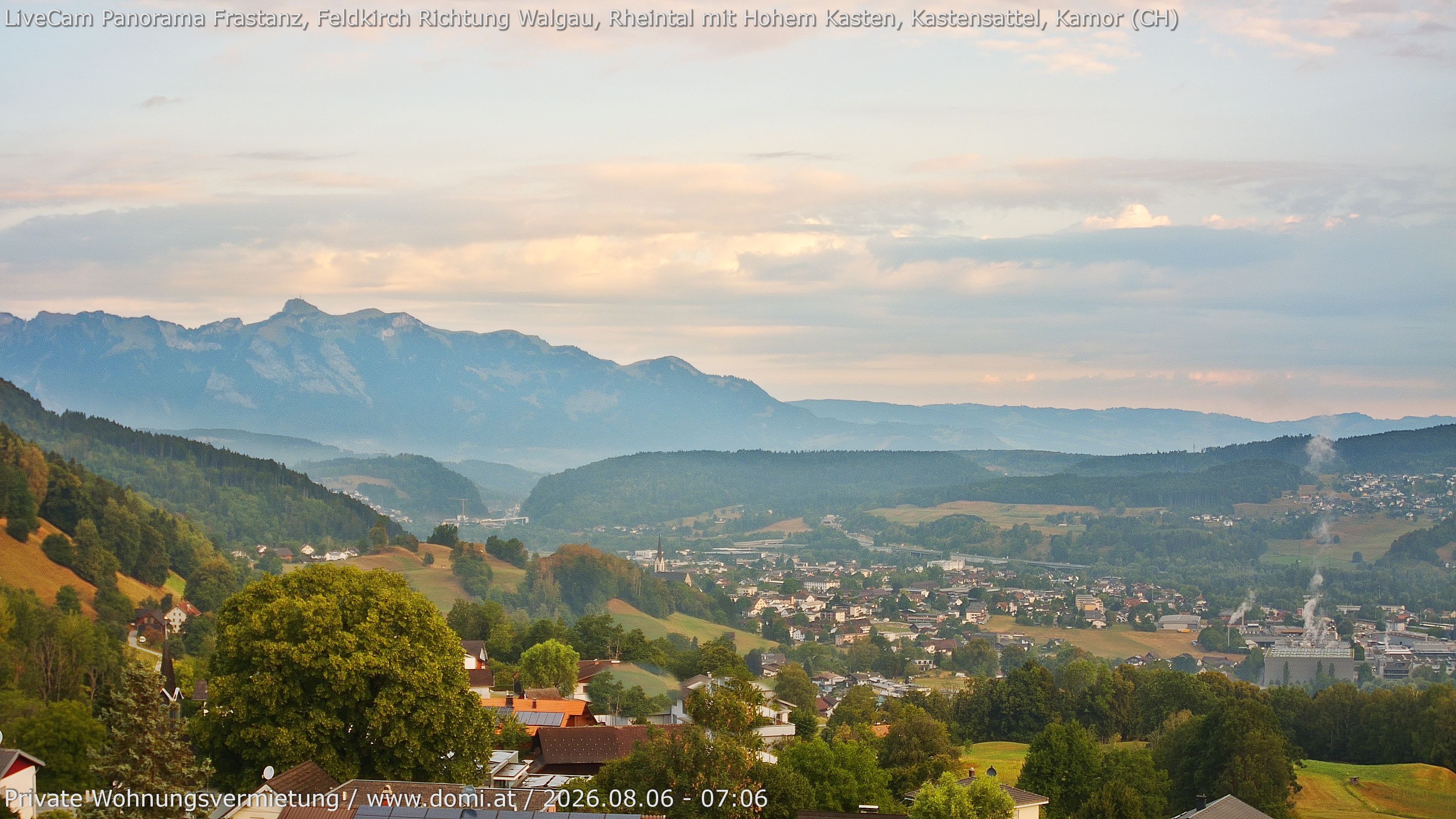 Archiv Foto Webcam Ausblick von Gampelün bei Frastanz