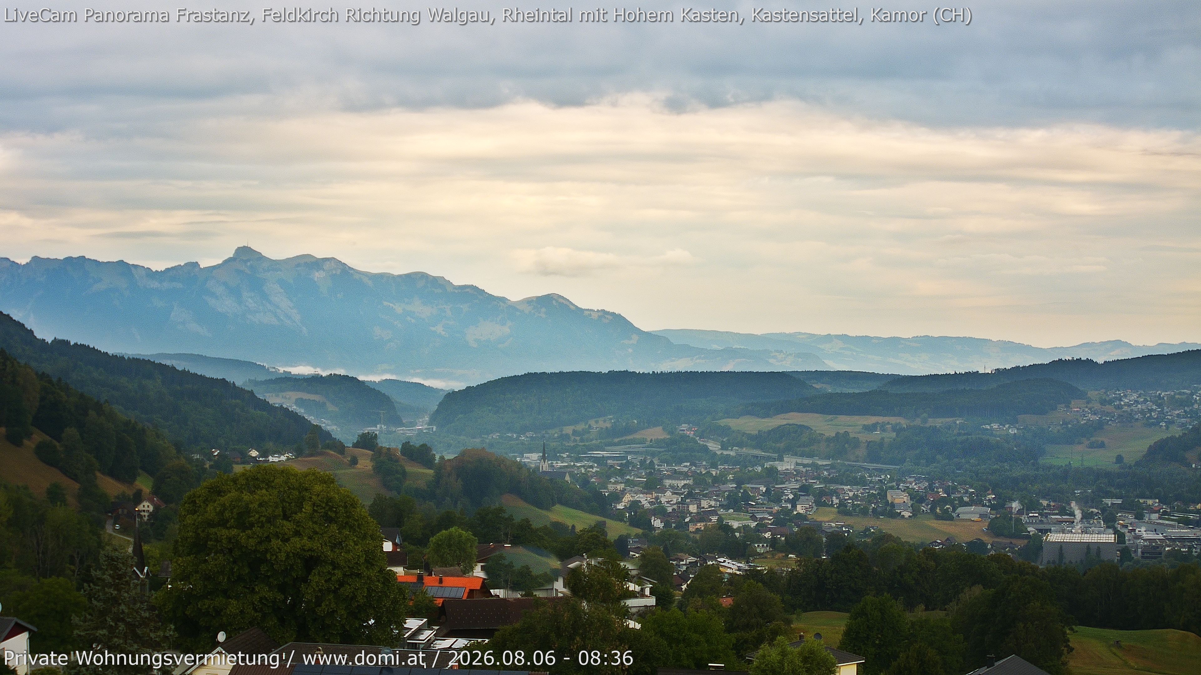Archiv Foto Webcam Ausblick von Gampelün bei Frastanz
