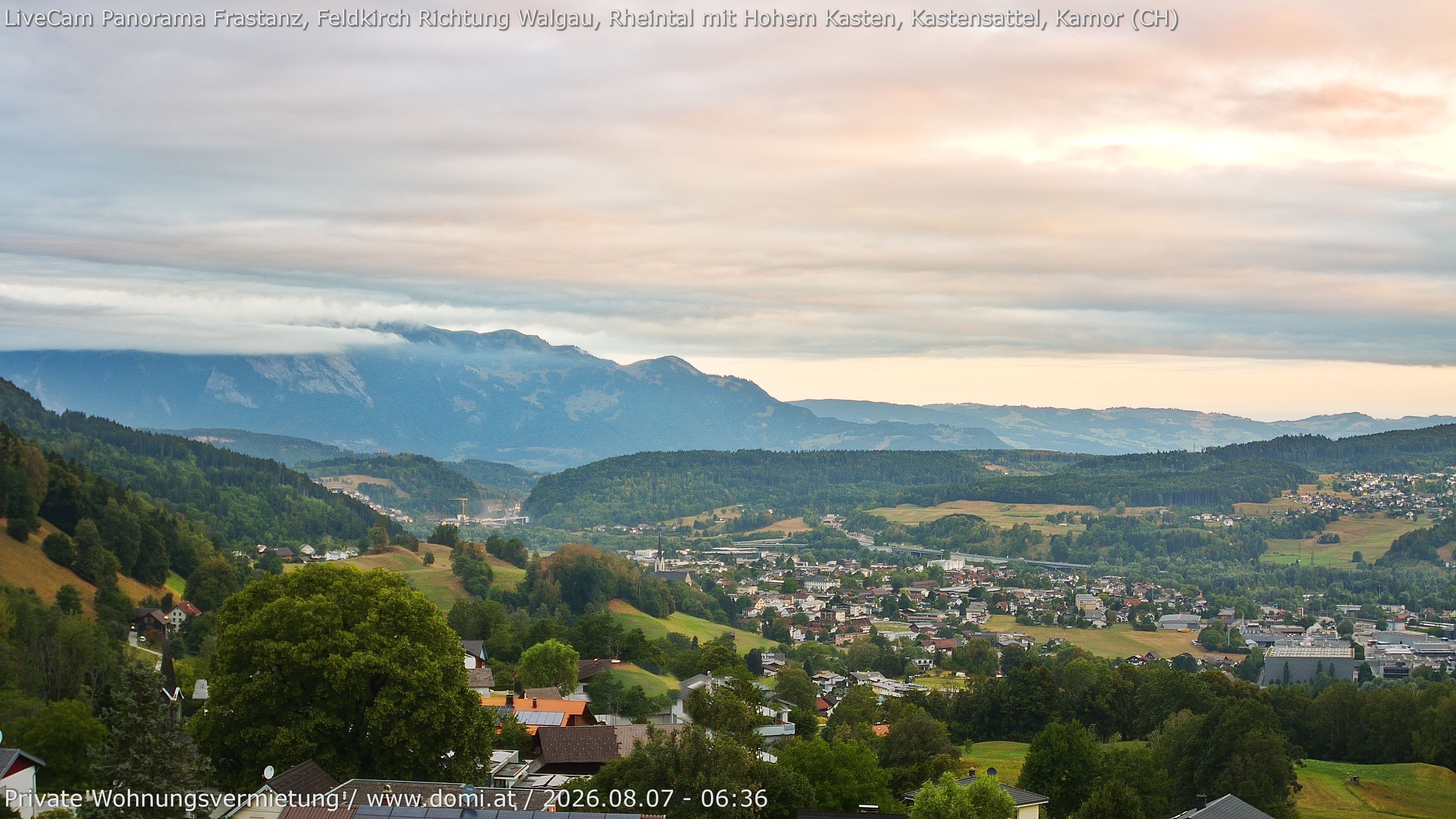 Archiv Foto Webcam Ausblick von Gampelün bei Frastanz