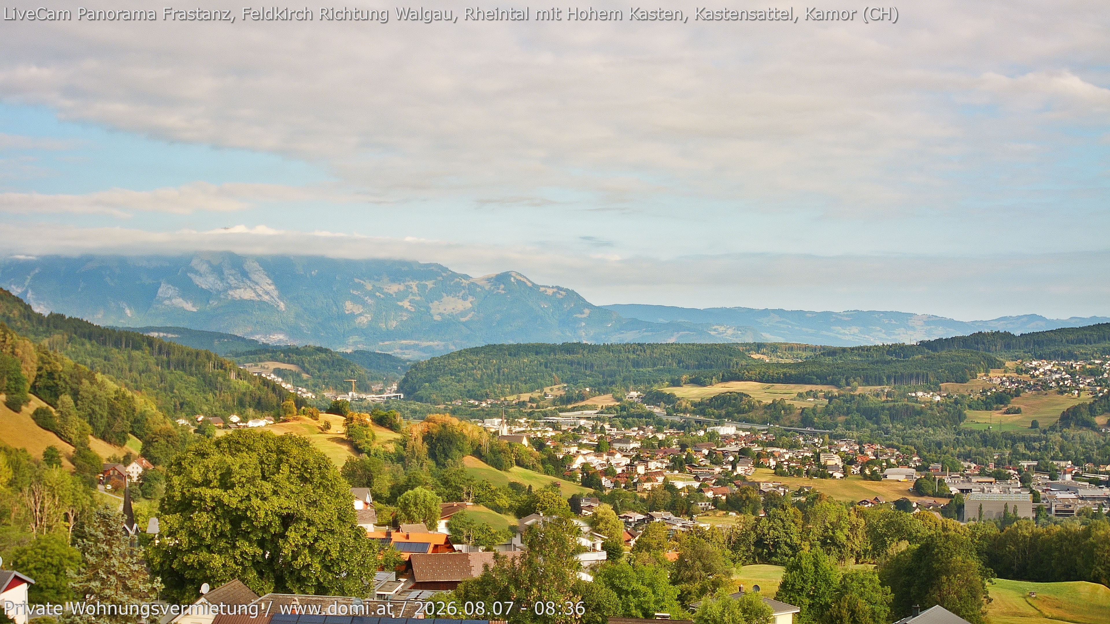 Archiv Foto Webcam Ausblick von Gampelün bei Frastanz