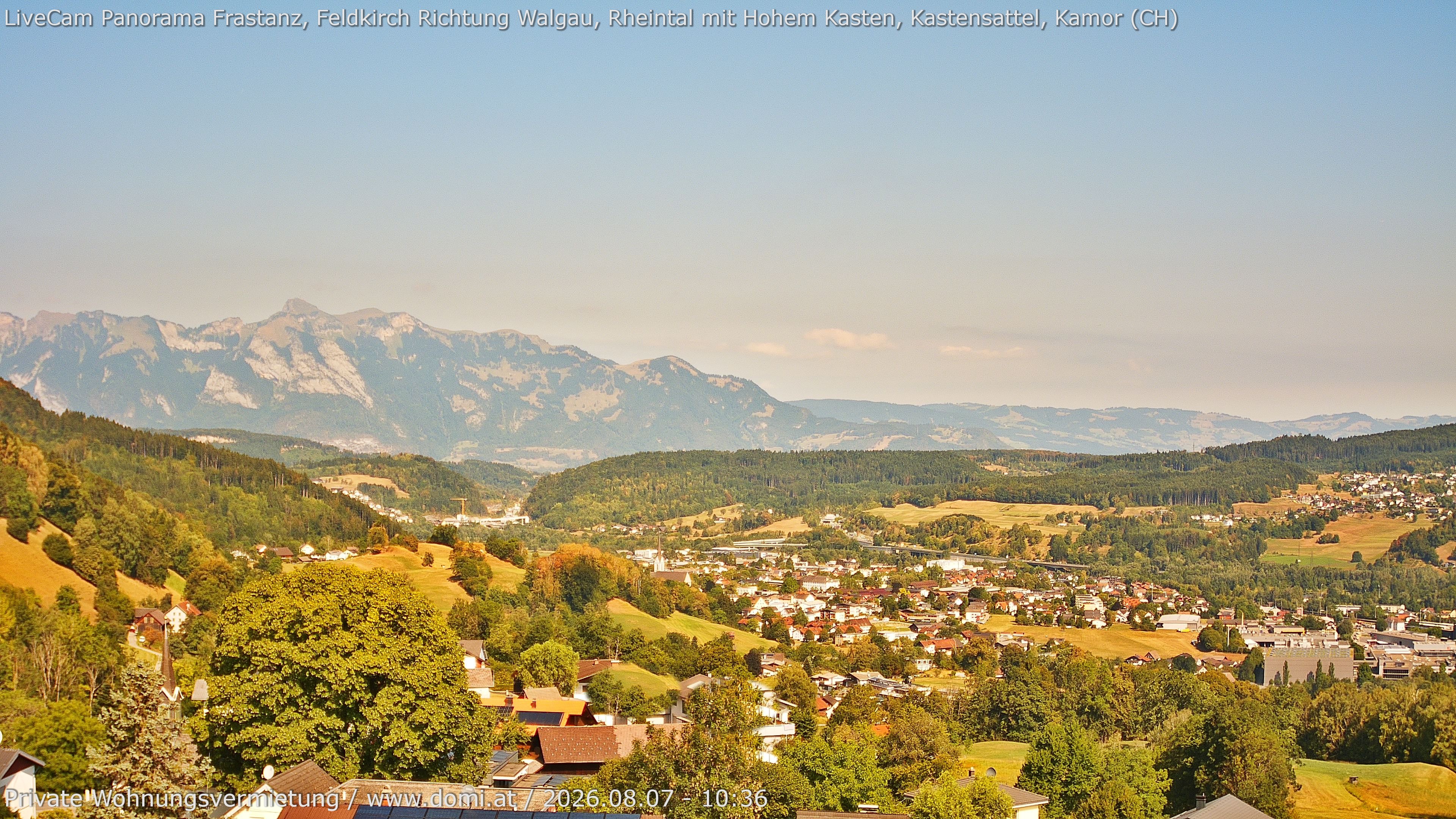 Archiv Foto Webcam Ausblick von Gampelün bei Frastanz