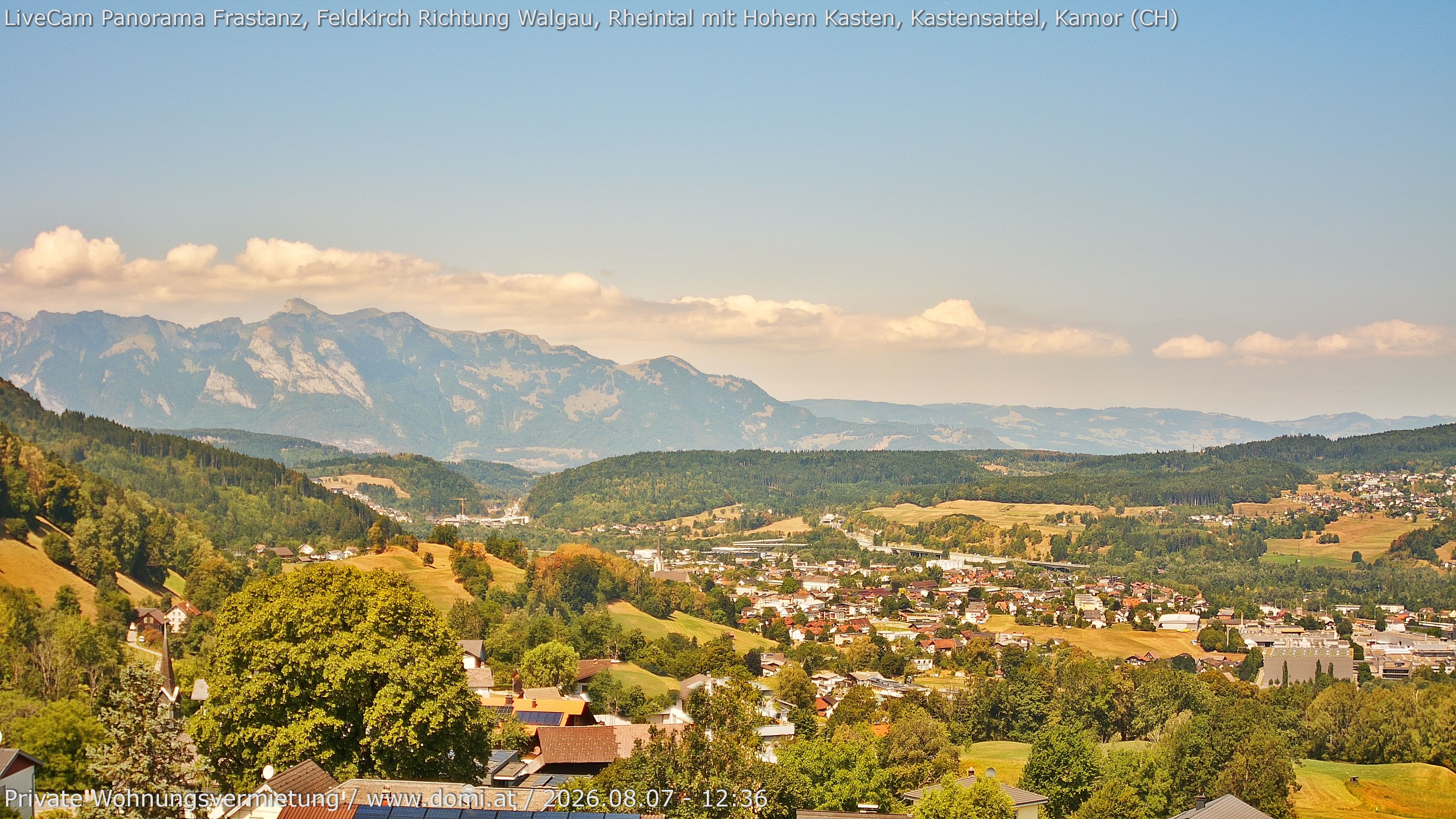 Archiv Foto Webcam Ausblick von Gampelün bei Frastanz