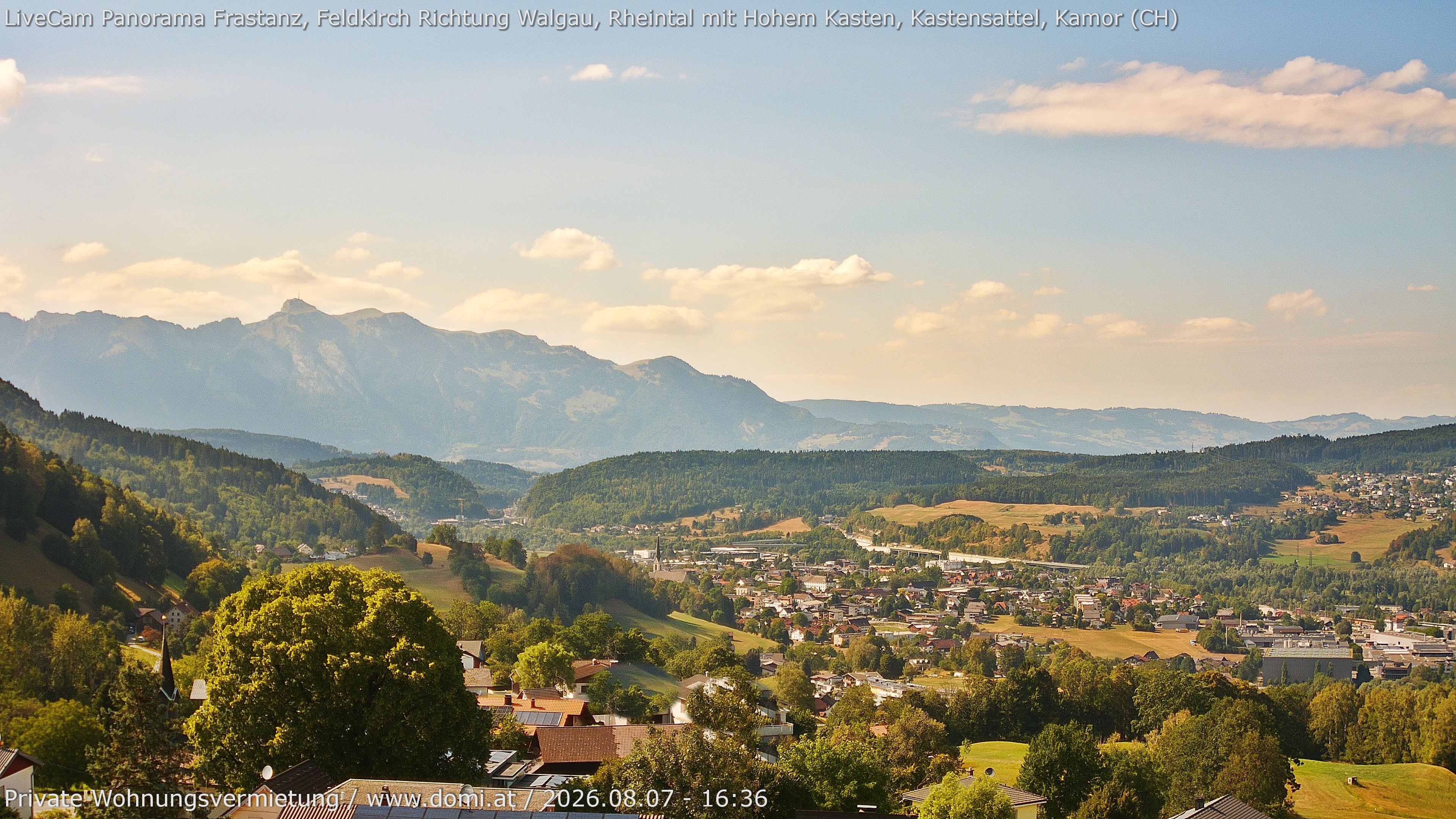 Archiv Foto Webcam Ausblick von Gampelün bei Frastanz