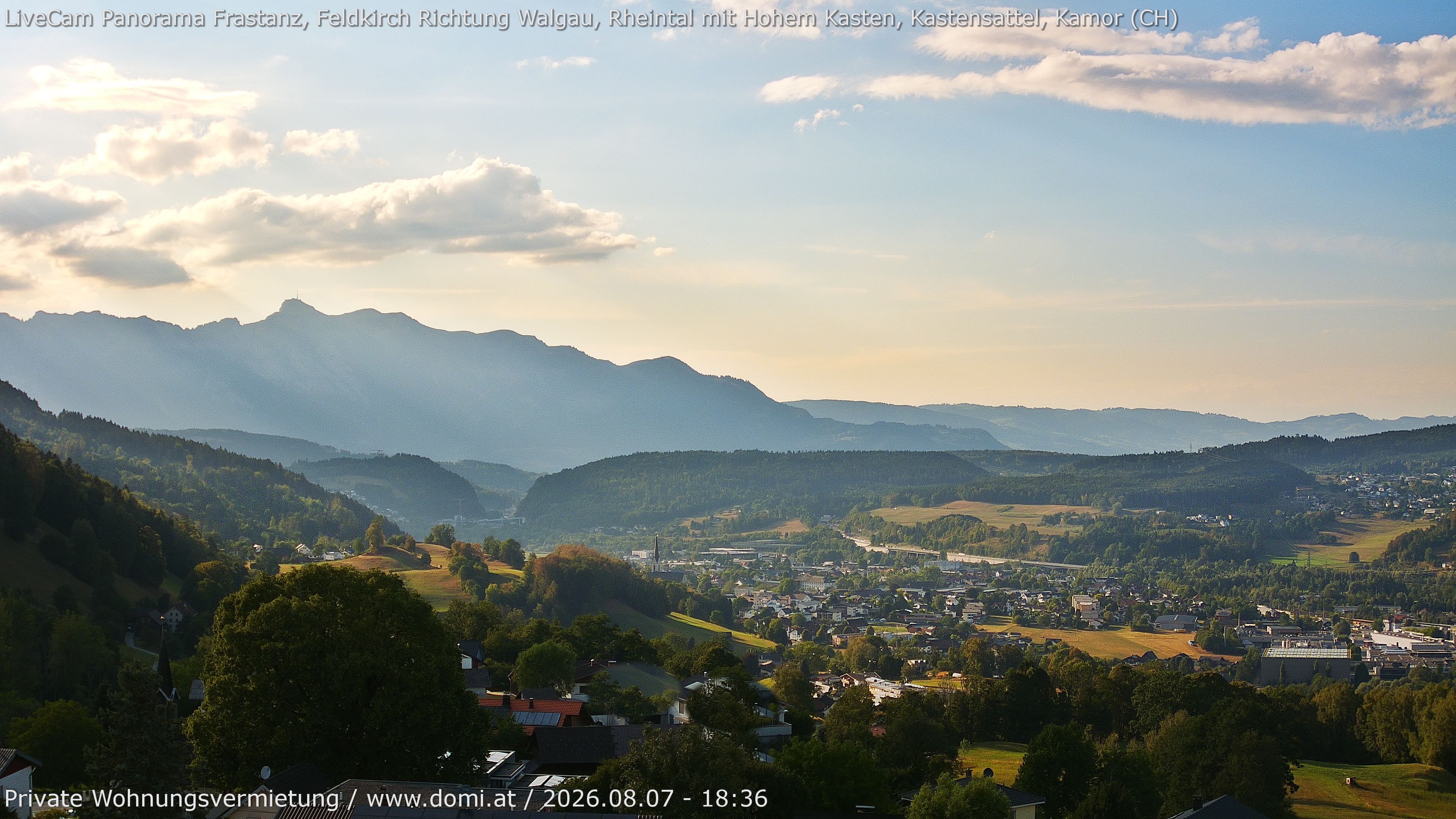 Archiv Foto Webcam Ausblick von Gampelün bei Frastanz