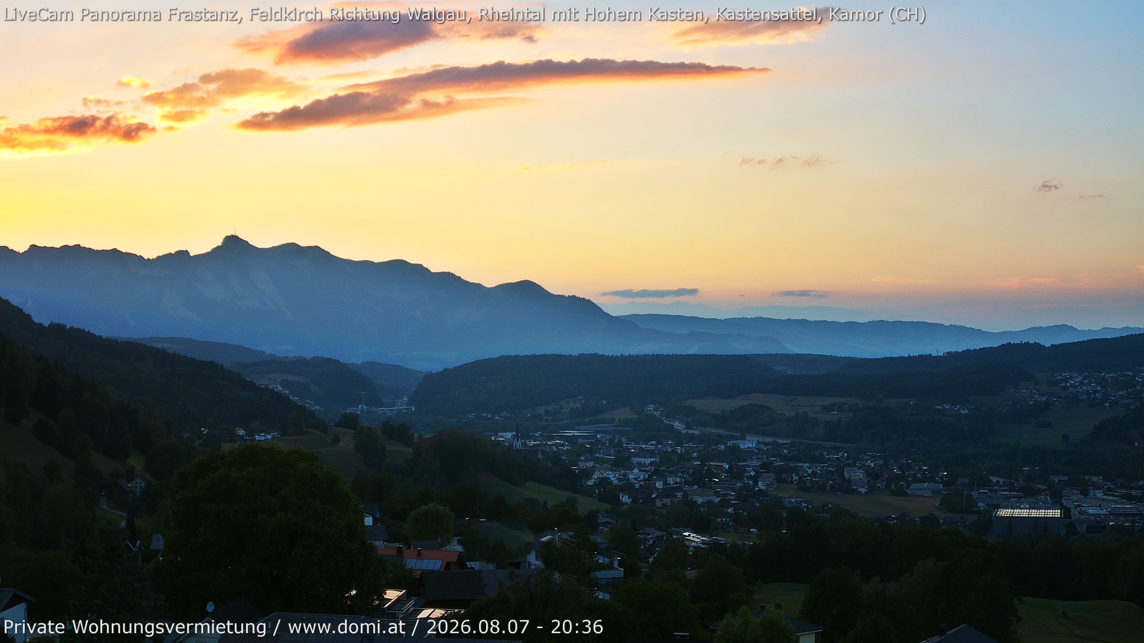 Archiv Foto Webcam Ausblick von Gampelün bei Frastanz