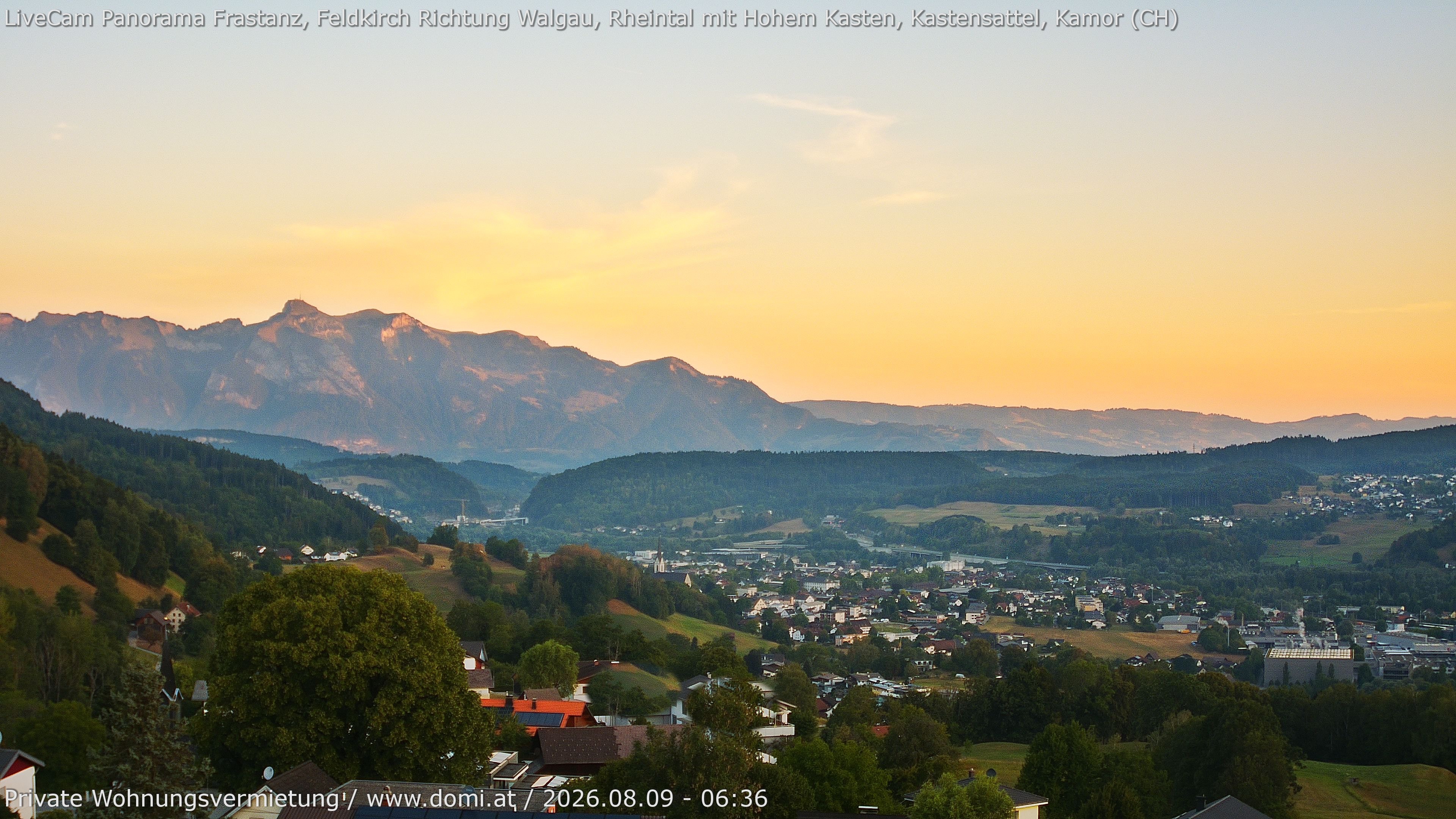 Archiv Foto Webcam Ausblick von Gampelün bei Frastanz